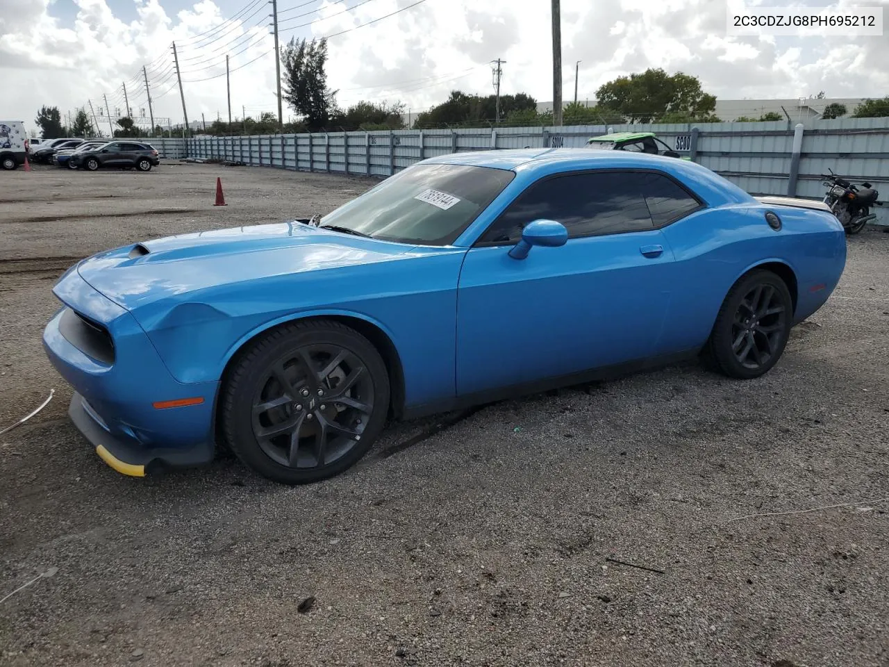 2023 Dodge Challenger Gt VIN: 2C3CDZJG8PH695212 Lot: 78519144