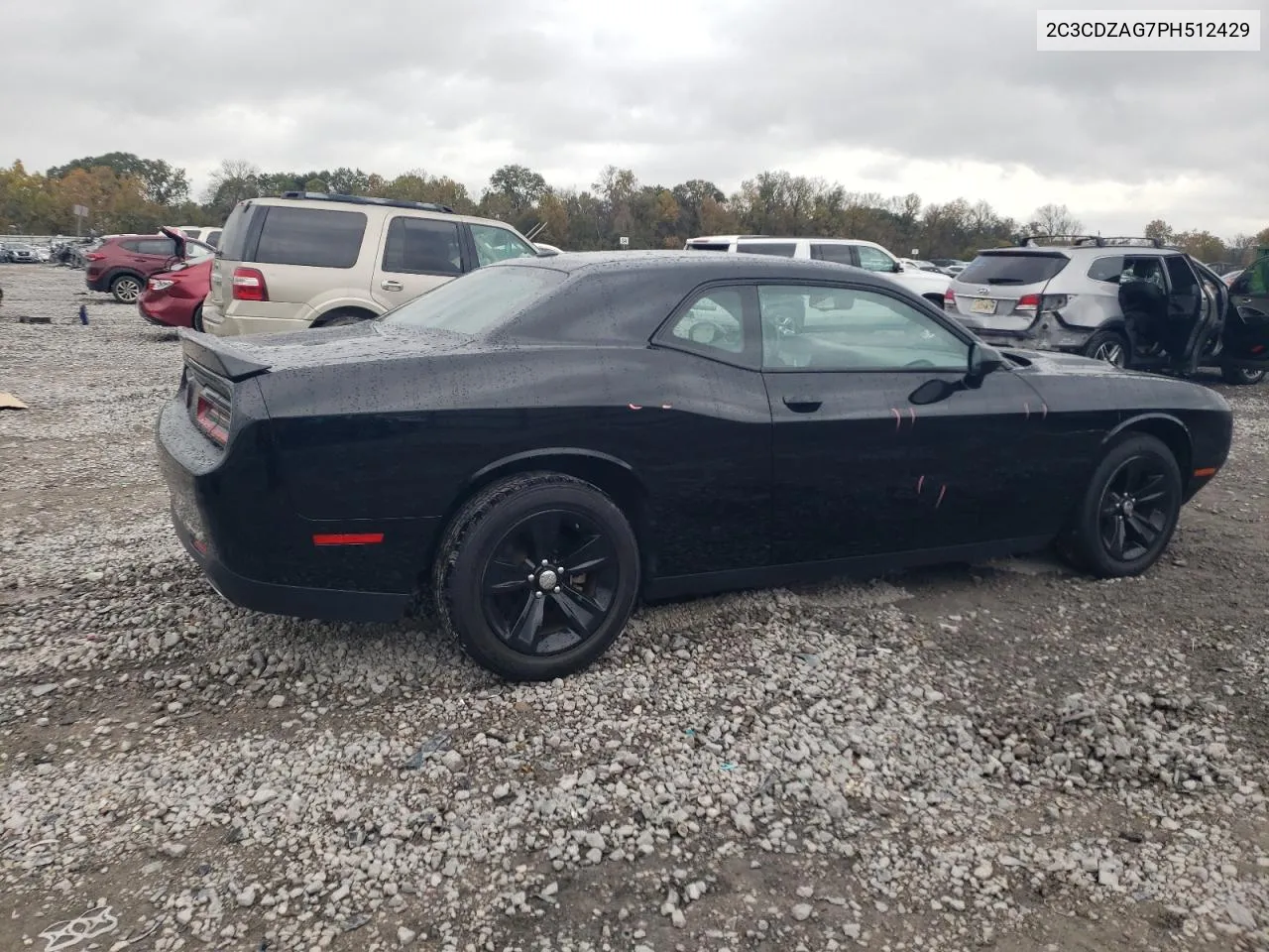 2023 Dodge Challenger Sxt VIN: 2C3CDZAG7PH512429 Lot: 78738064