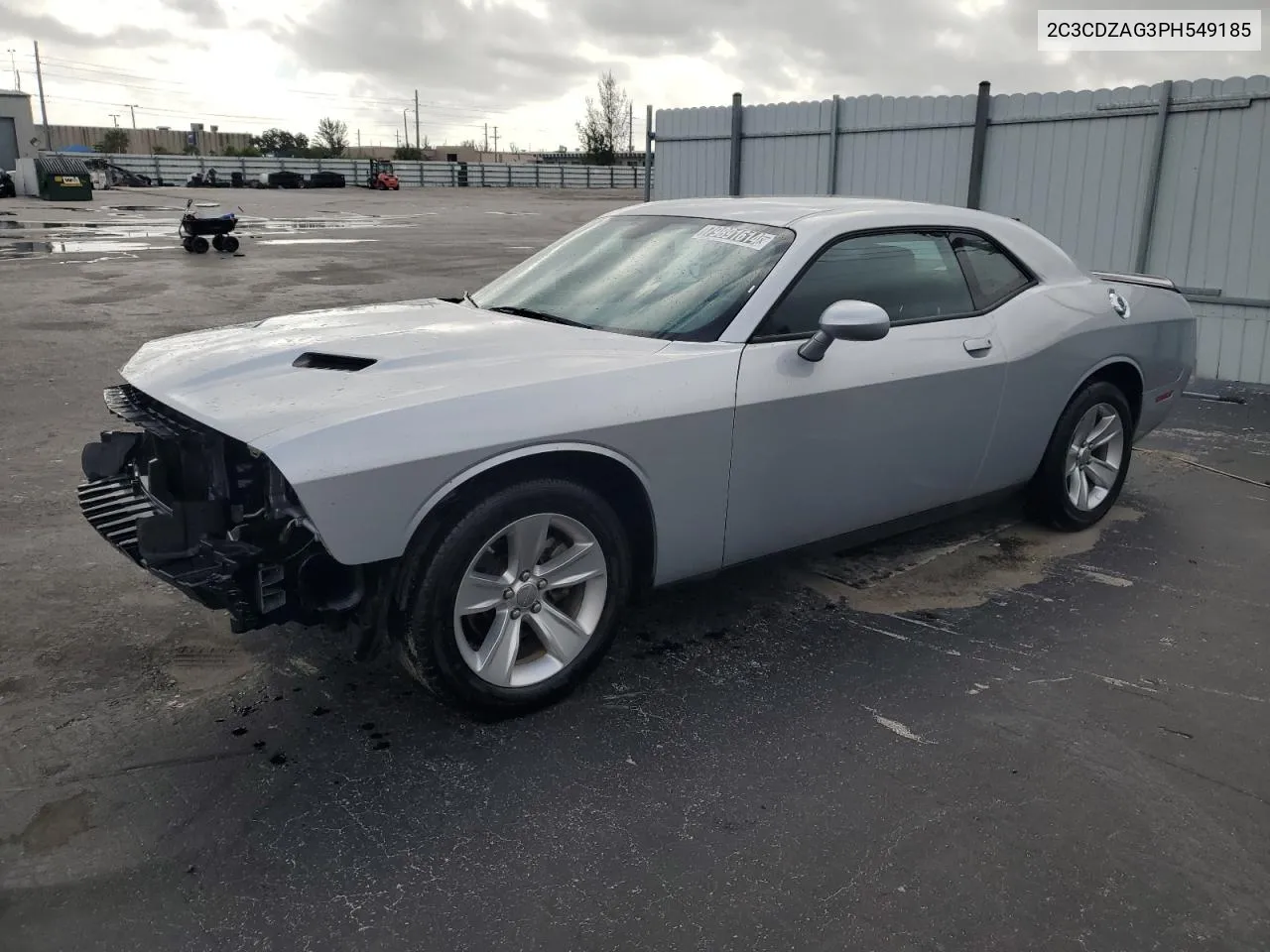 2023 Dodge Challenger Sxt VIN: 2C3CDZAG3PH549185 Lot: 79891614