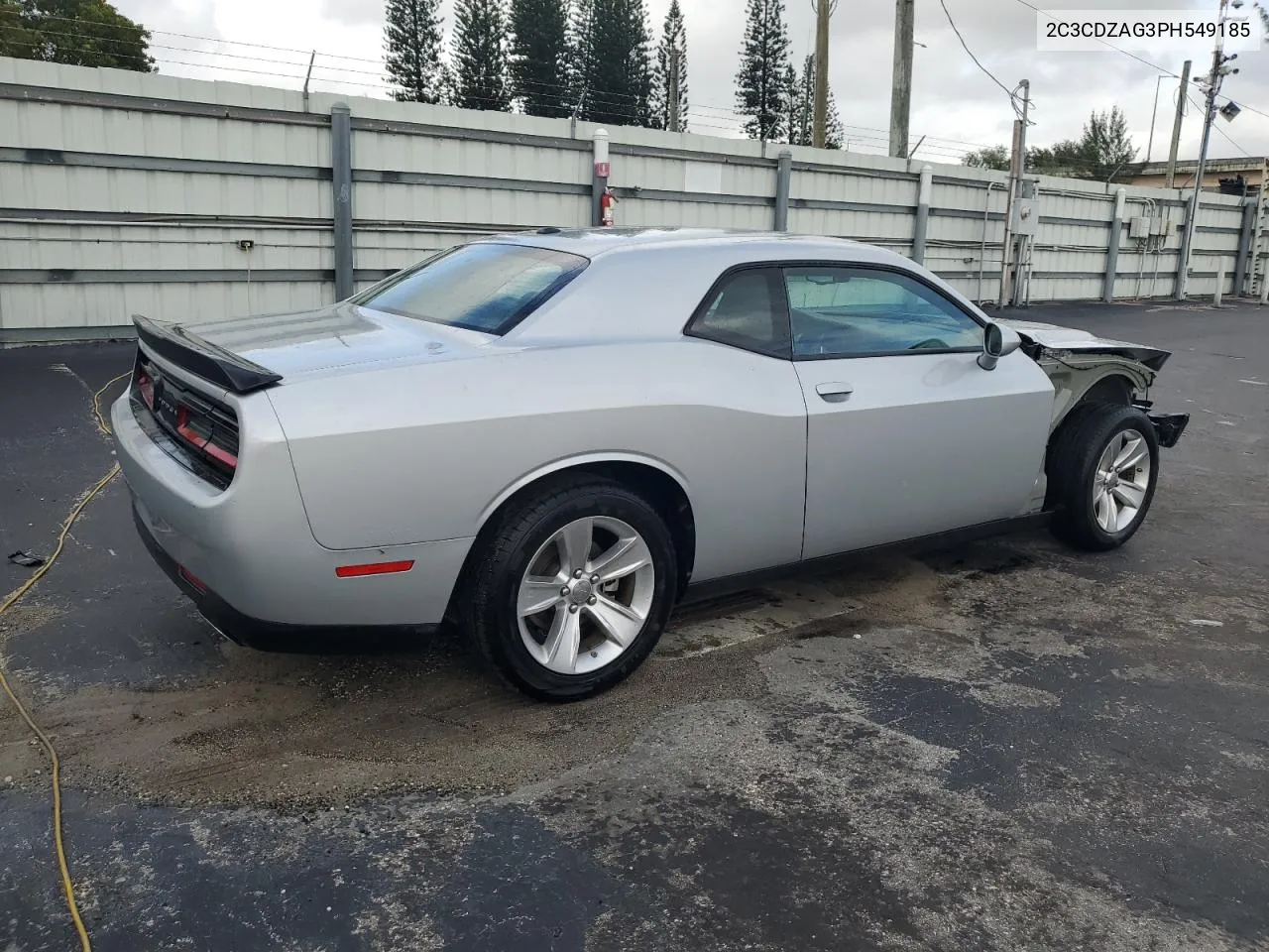 2023 Dodge Challenger Sxt VIN: 2C3CDZAG3PH549185 Lot: 79891614