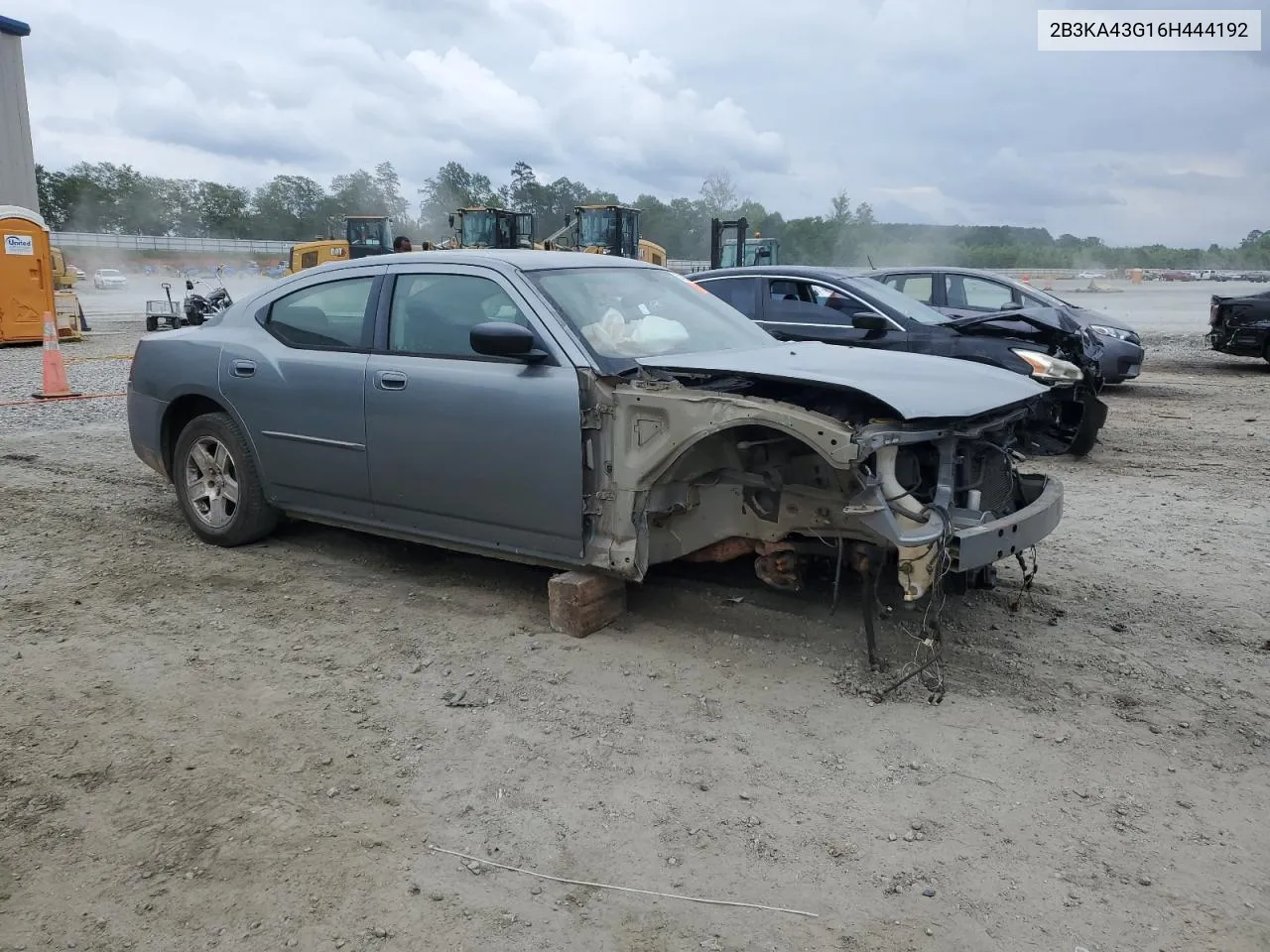 2006 Dodge Charger Se VIN: 2B3KA43G16H444192 Lot: 54324514