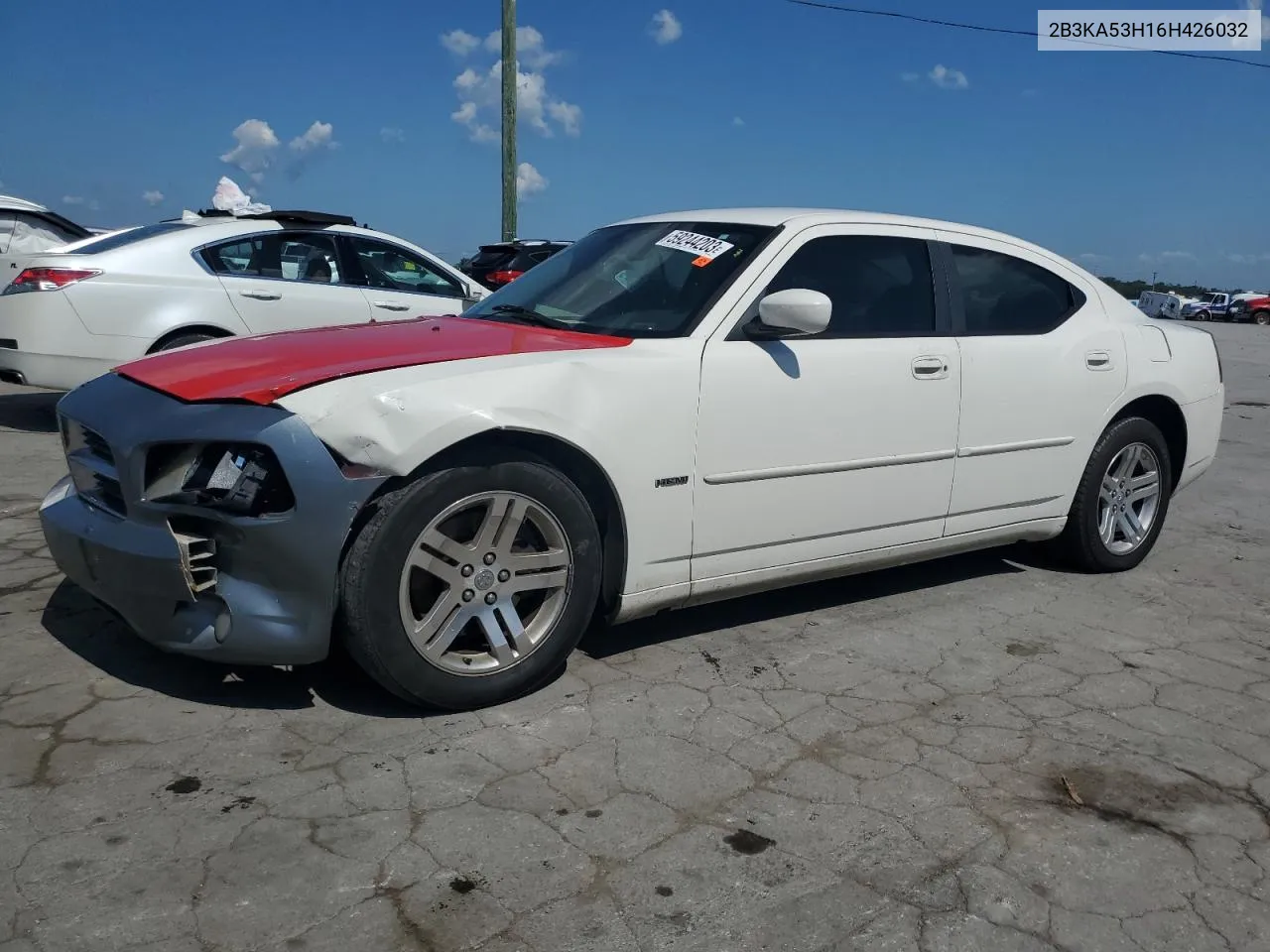 2006 Dodge Charger R/T VIN: 2B3KA53H16H426032 Lot: 59244203