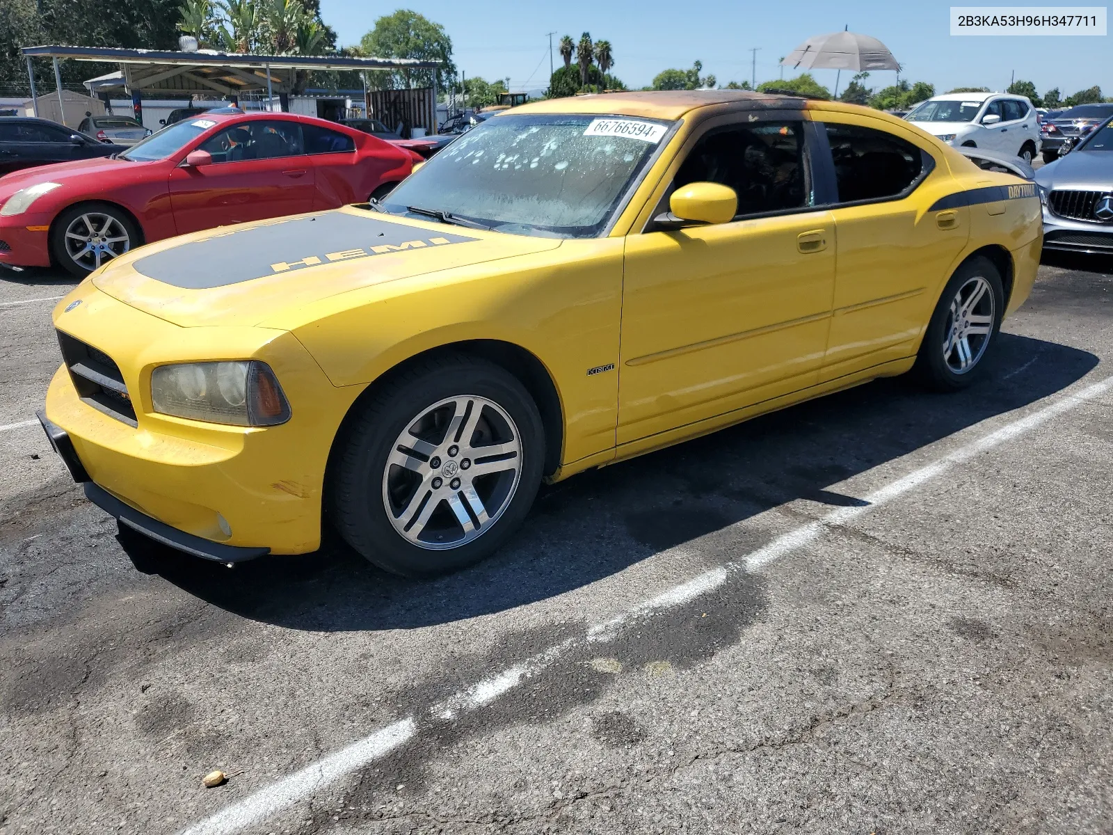 2006 Dodge Charger R/T VIN: 2B3KA53H96H347711 Lot: 66766594