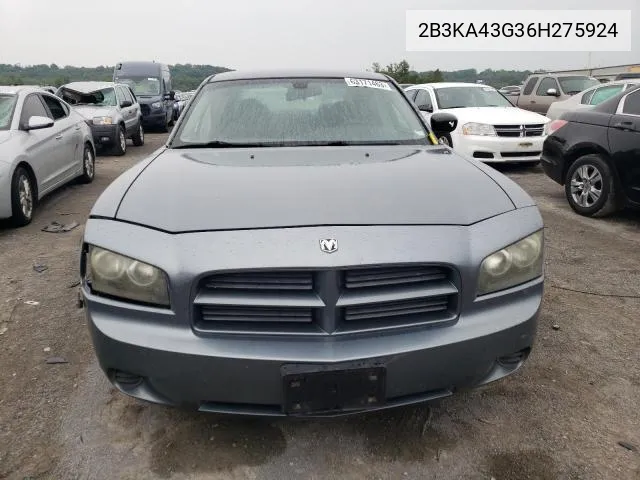 2006 Dodge Charger Se VIN: 2B3KA43G36H275924 Lot: 66875743