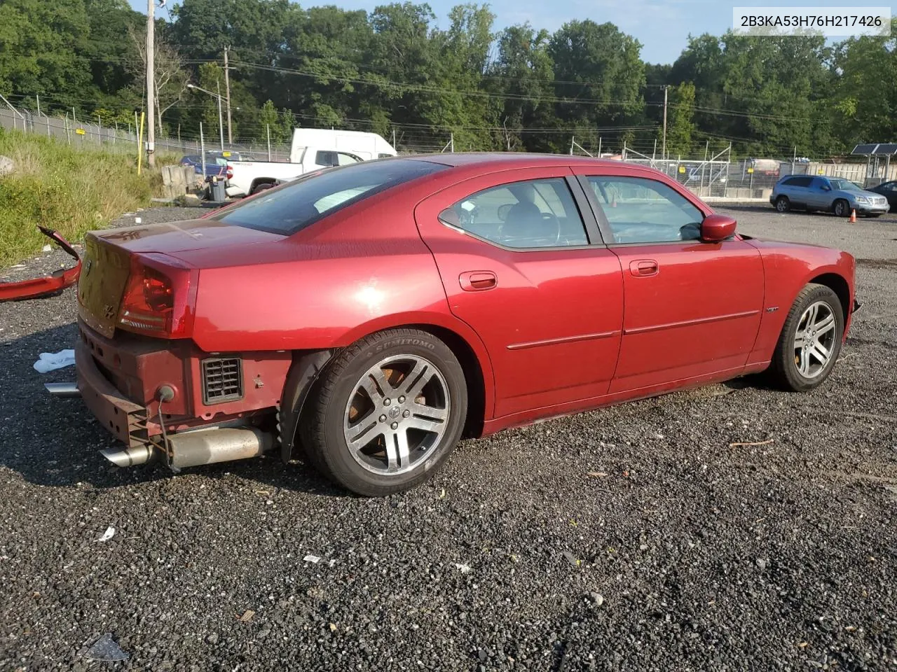 2006 Dodge Charger R/T VIN: 2B3KA53H76H217426 Lot: 68209614