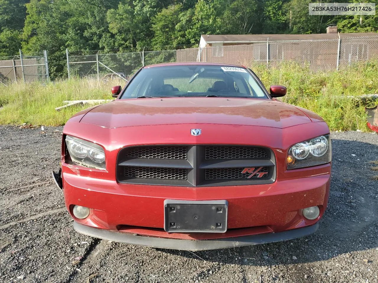 2006 Dodge Charger R/T VIN: 2B3KA53H76H217426 Lot: 68209614