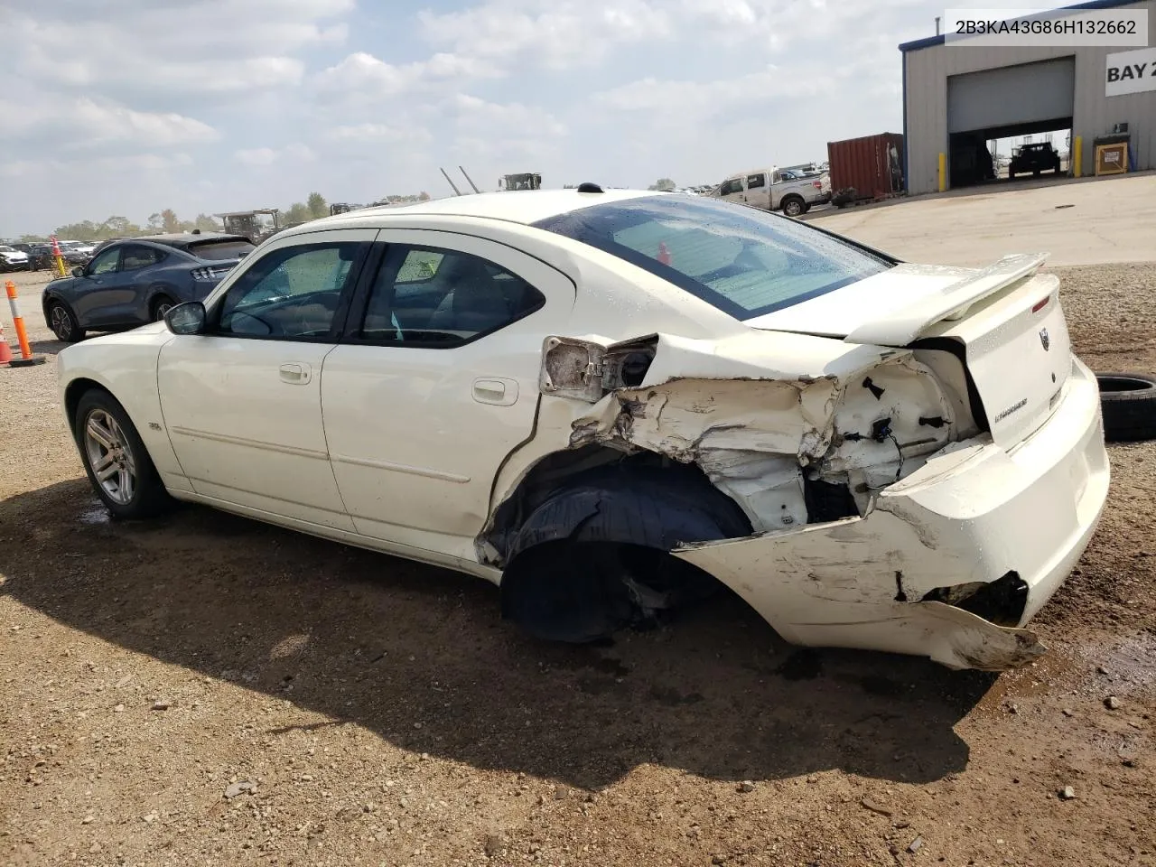 2006 Dodge Charger Se VIN: 2B3KA43G86H132662 Lot: 69249314