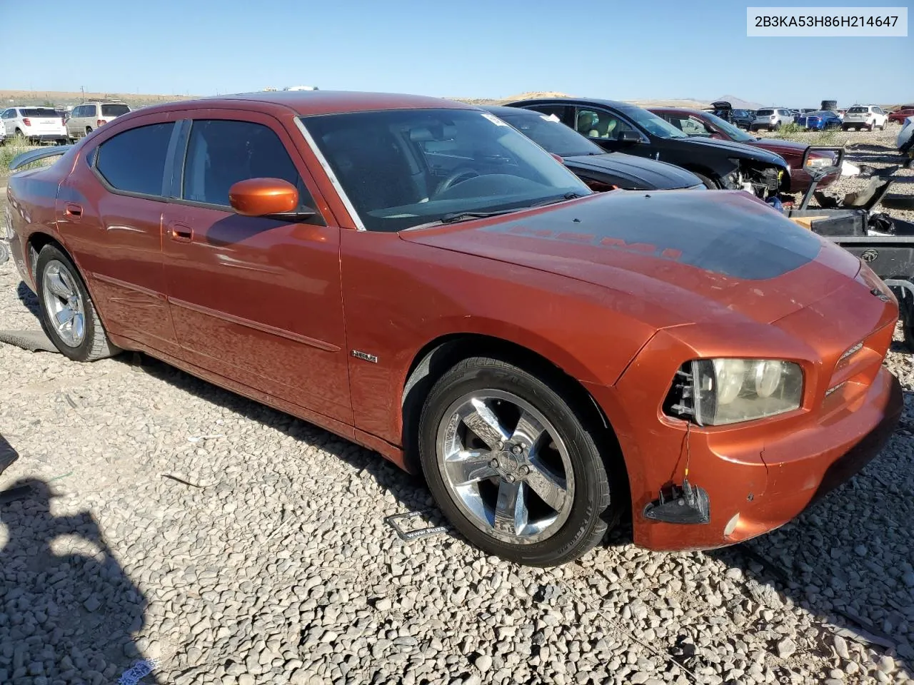 2006 Dodge Charger R/T VIN: 2B3KA53H86H214647 Lot: 69432134