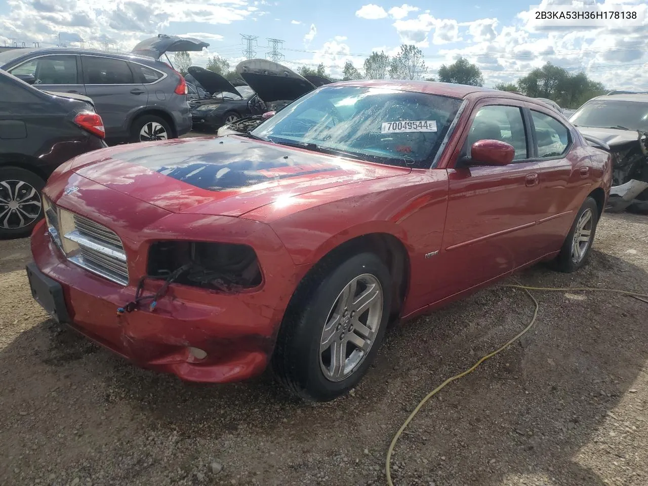 2006 Dodge Charger R/T VIN: 2B3KA53H36H178138 Lot: 70049544