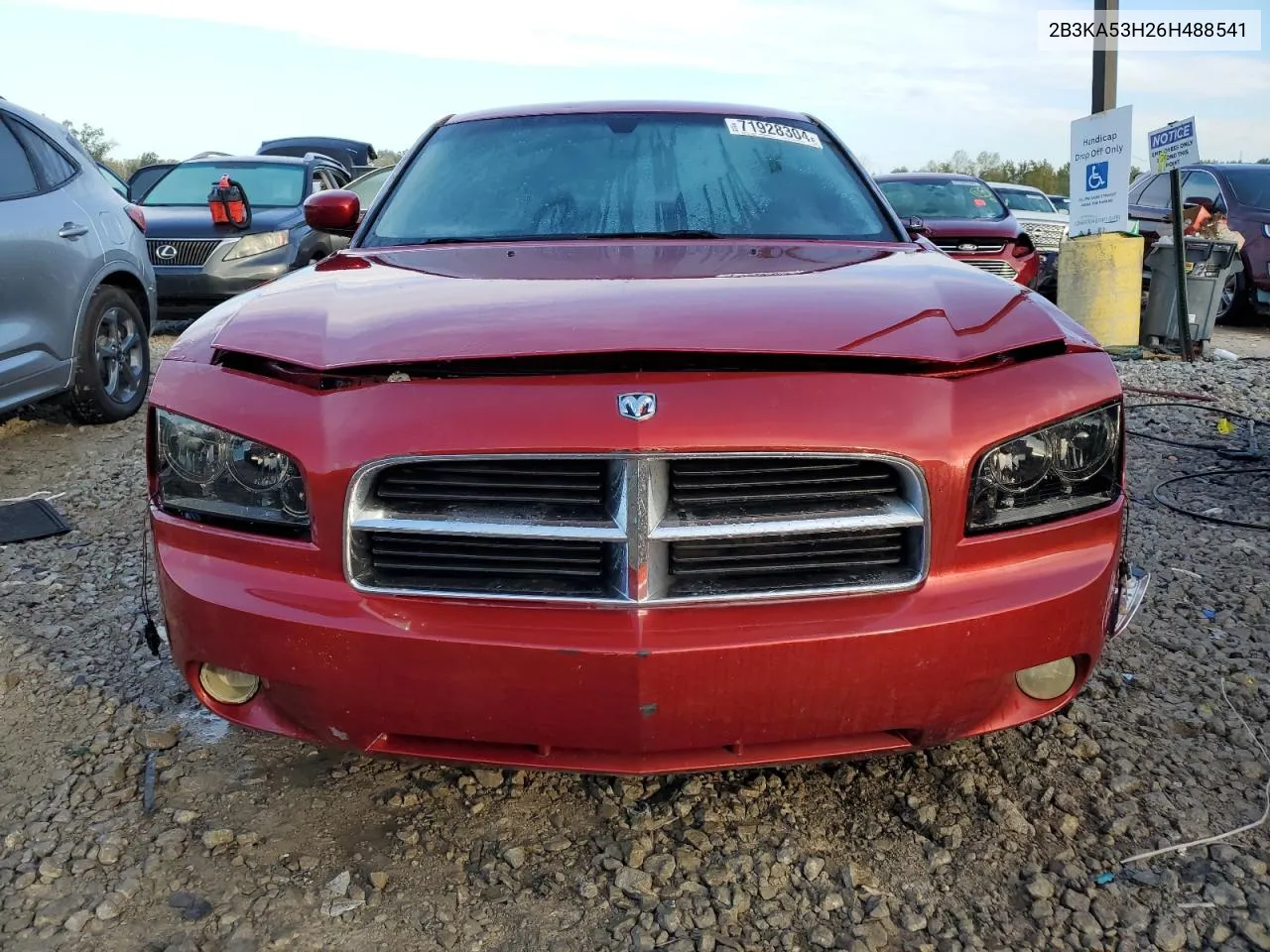 2006 Dodge Charger R/T VIN: 2B3KA53H26H488541 Lot: 71928304