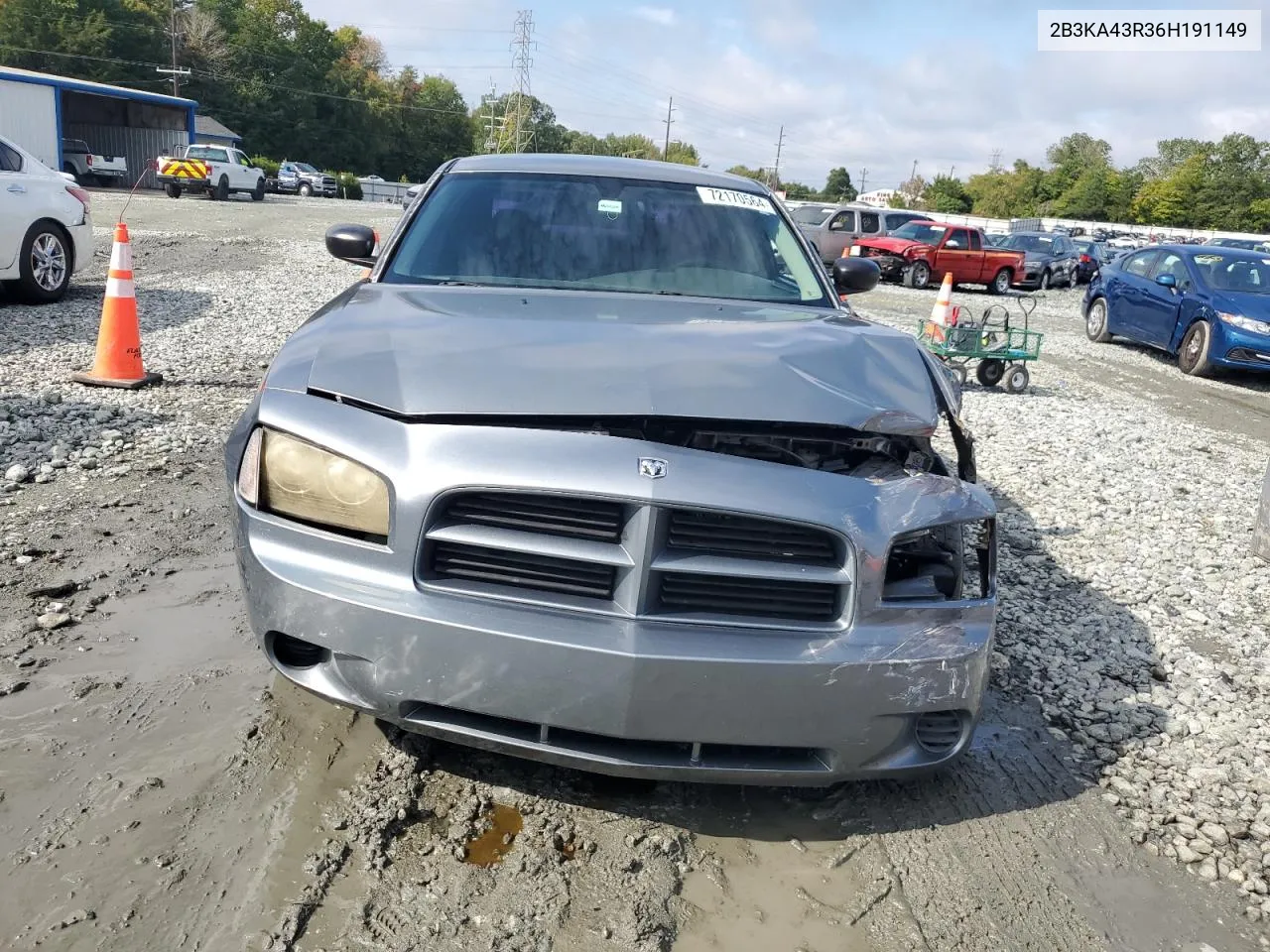 2006 Dodge Charger Se VIN: 2B3KA43R36H191149 Lot: 72170564