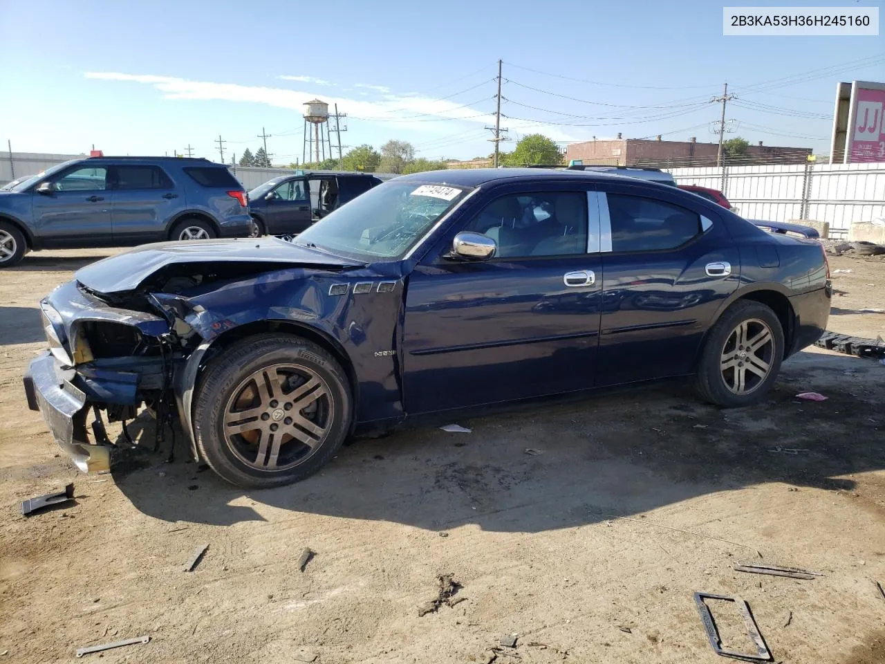 2006 Dodge Charger R/T VIN: 2B3KA53H36H245160 Lot: 72749474