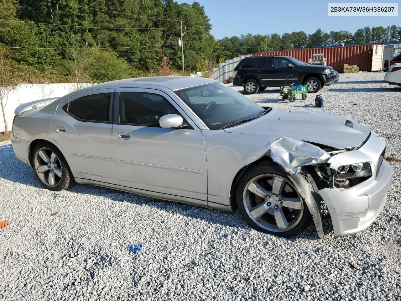 2006 Dodge Charger Srt-8 VIN: 2B3KA73W36H386207 Lot: 75006284