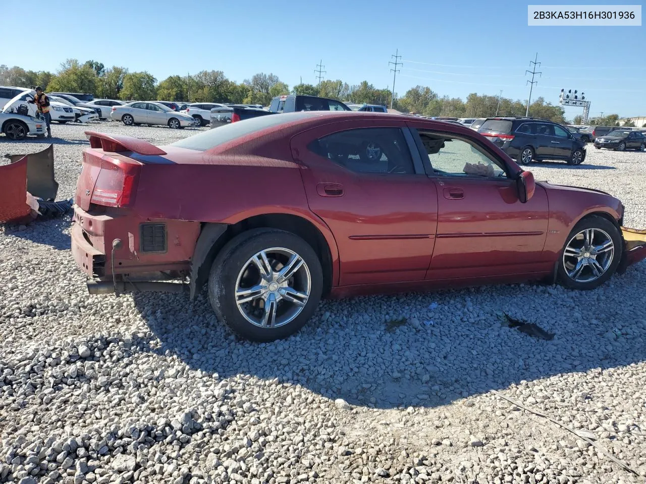 2006 Dodge Charger R/T VIN: 2B3KA53H16H301936 Lot: 75214314