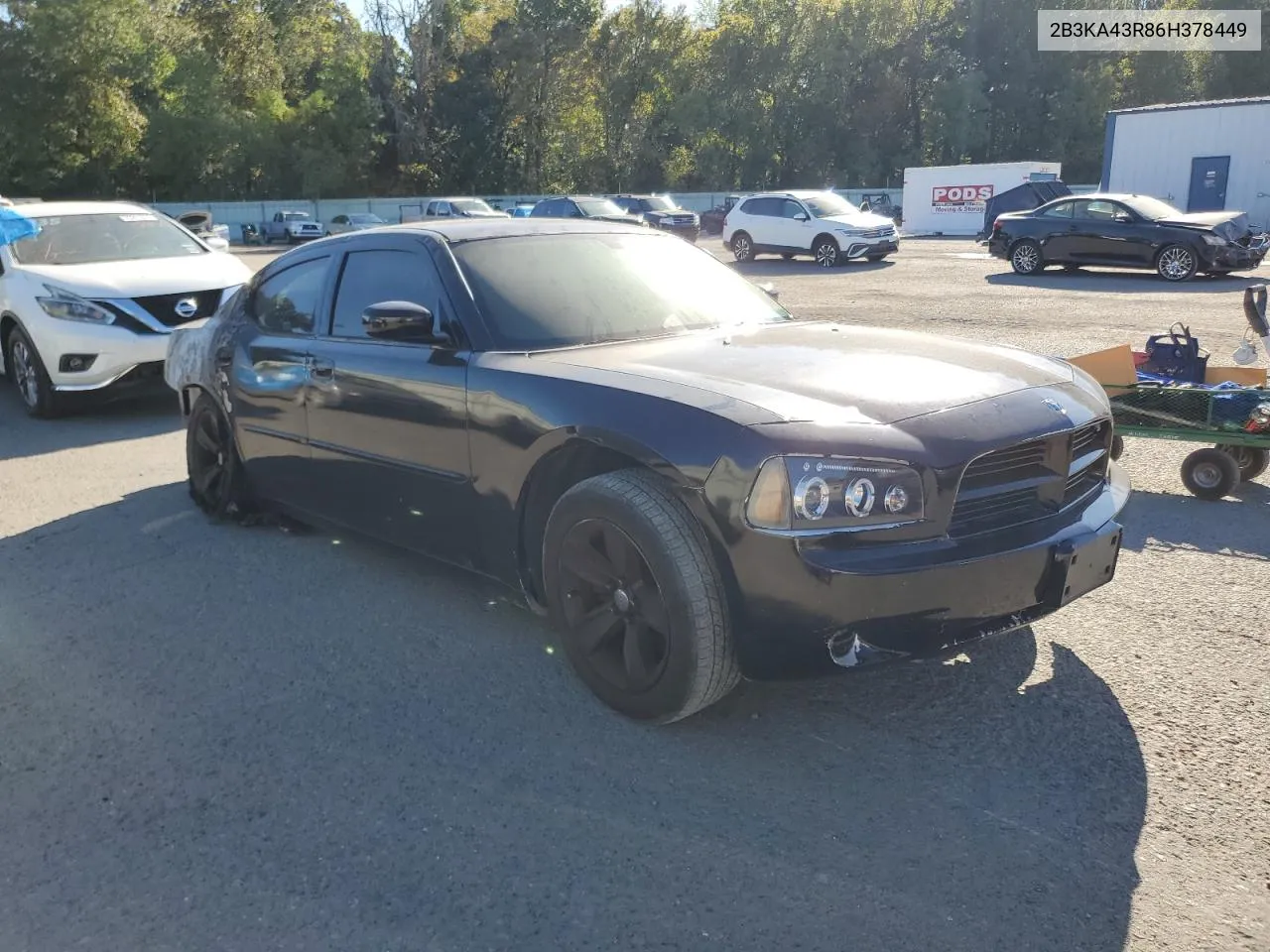 2006 Dodge Charger Se VIN: 2B3KA43R86H378449 Lot: 75216224