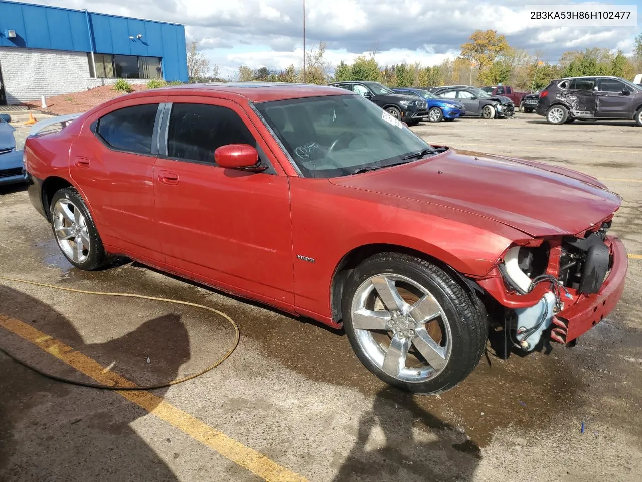 2006 Dodge Charger R/T VIN: 2B3KA53H86H102477 Lot: 75244094