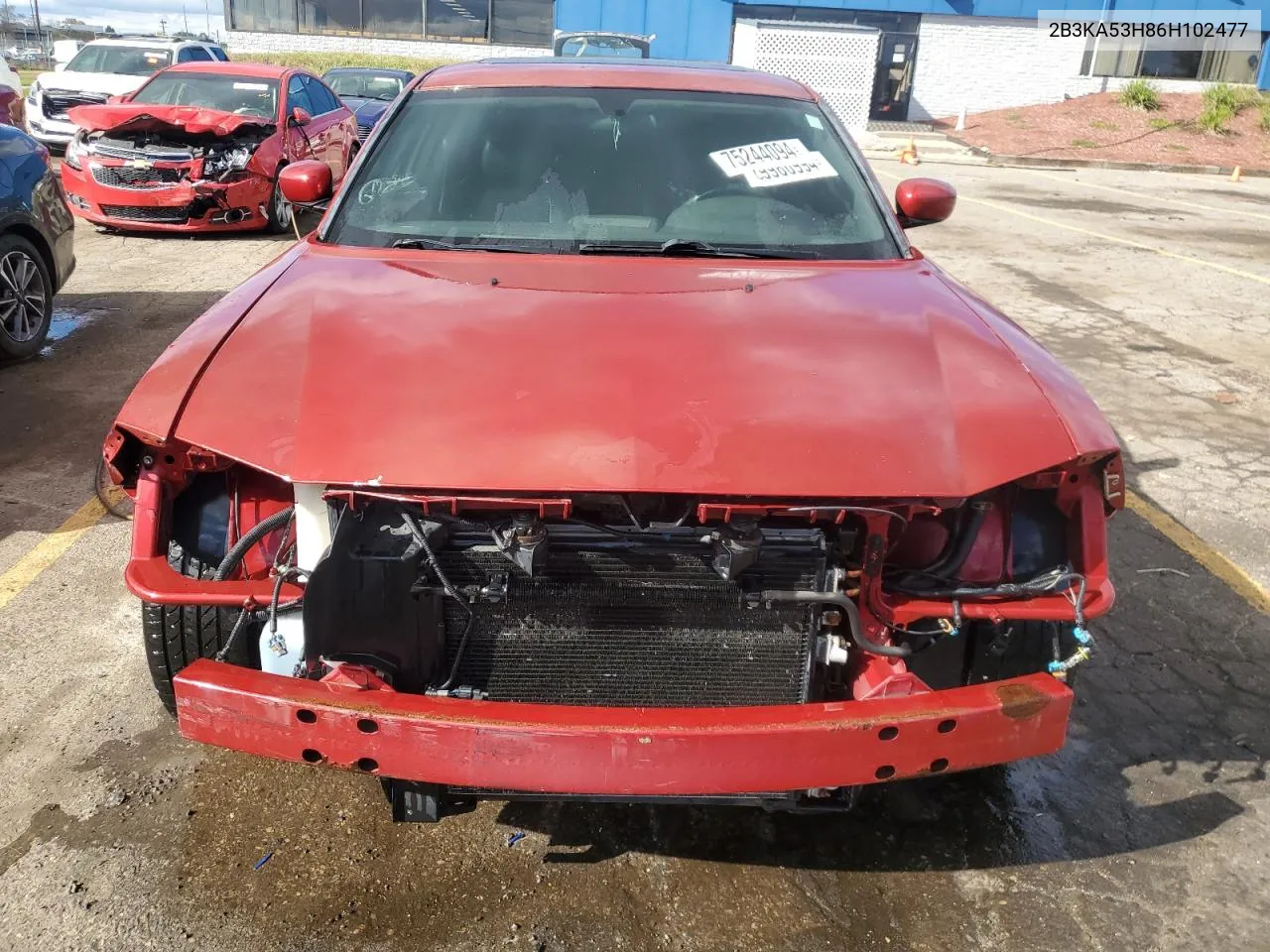 2006 Dodge Charger R/T VIN: 2B3KA53H86H102477 Lot: 75244094