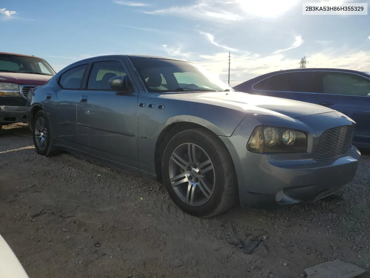 2006 Dodge Charger R/T VIN: 2B3KA53H86H355329 Lot: 75564854