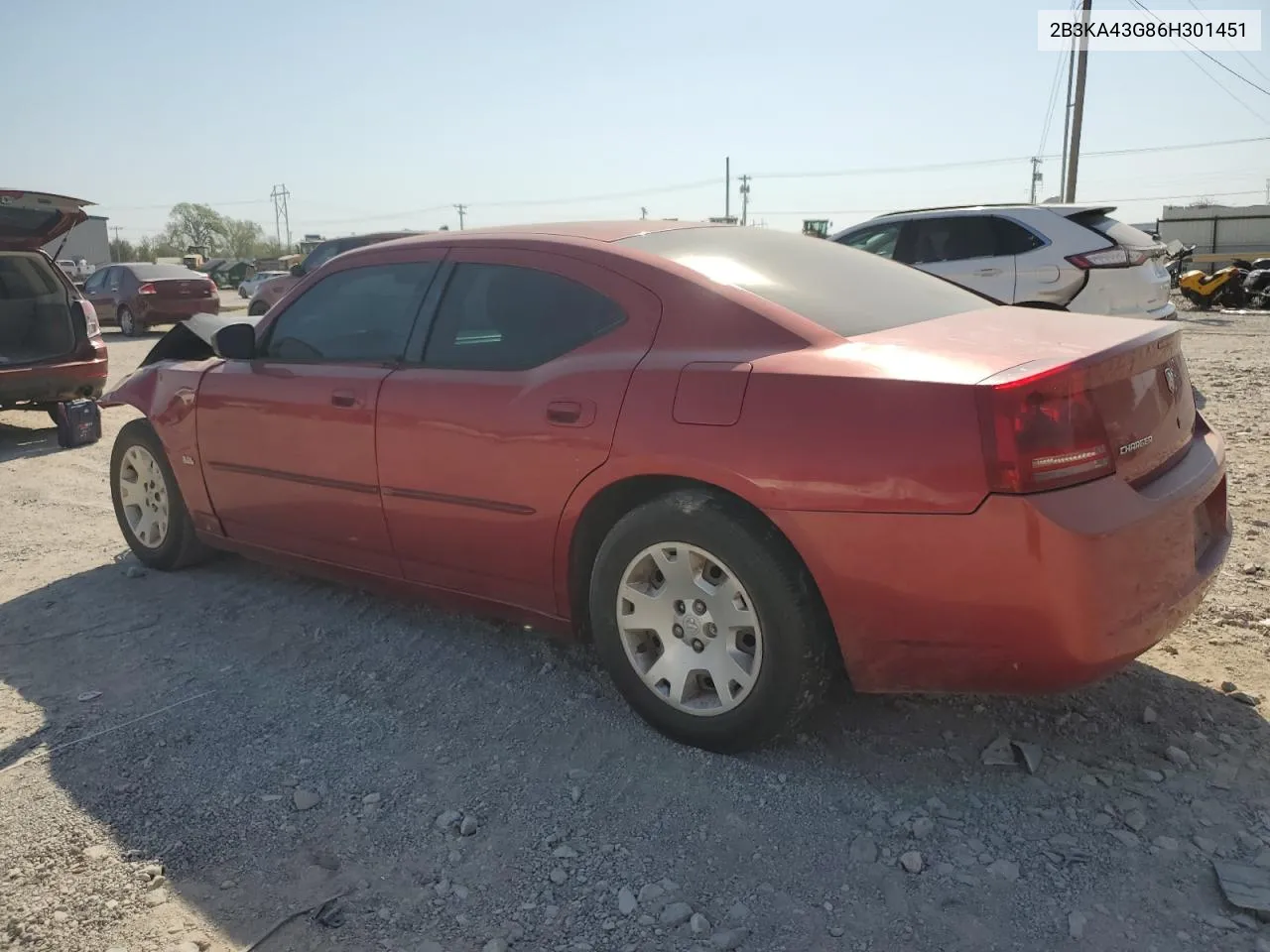 2006 Dodge Charger Se VIN: 2B3KA43G86H301451 Lot: 75661094