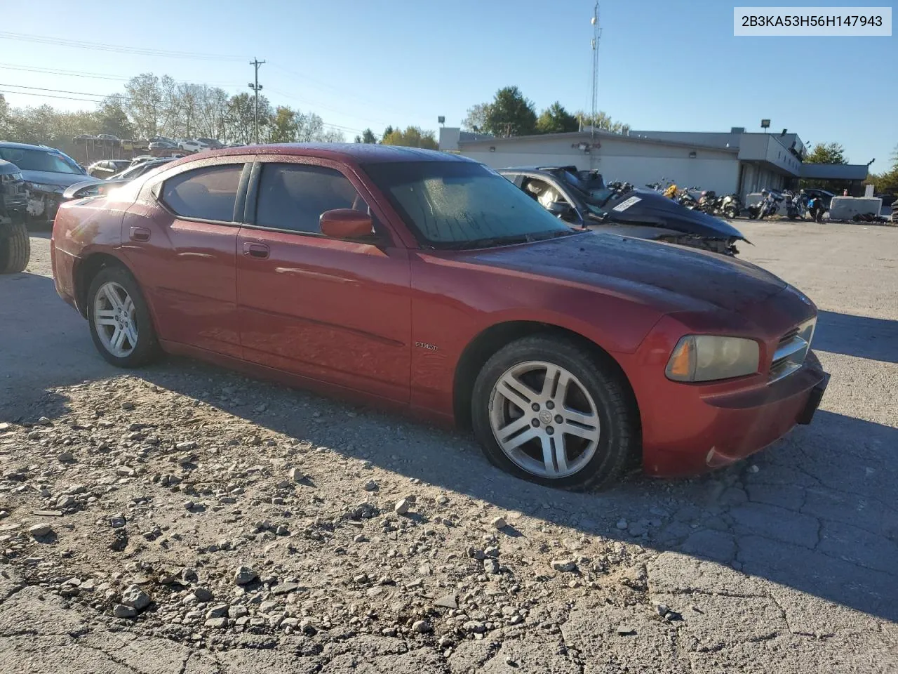 2006 Dodge Charger R/T VIN: 2B3KA53H56H147943 Lot: 75677194