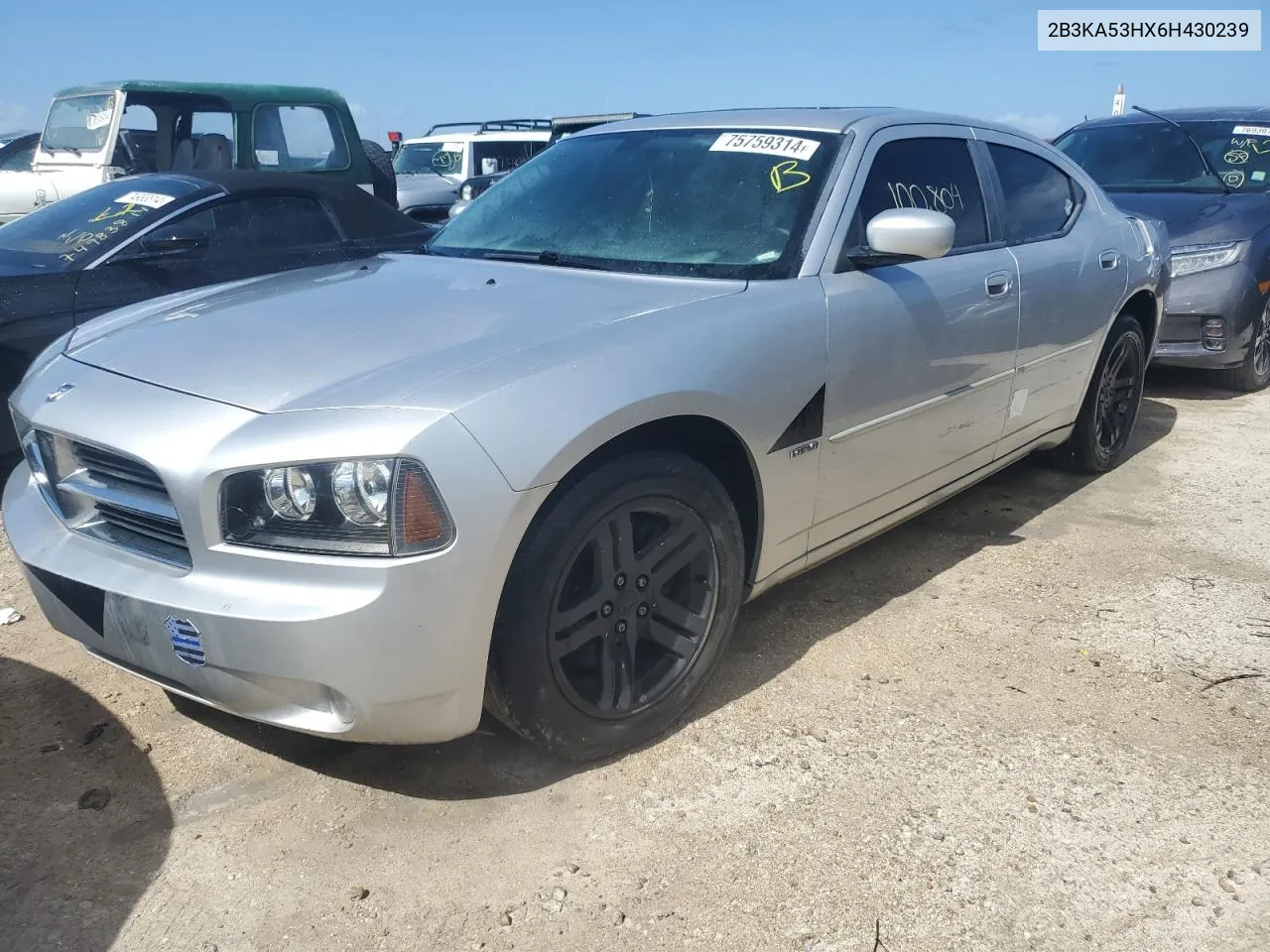 2006 Dodge Charger R/T VIN: 2B3KA53HX6H430239 Lot: 75759314