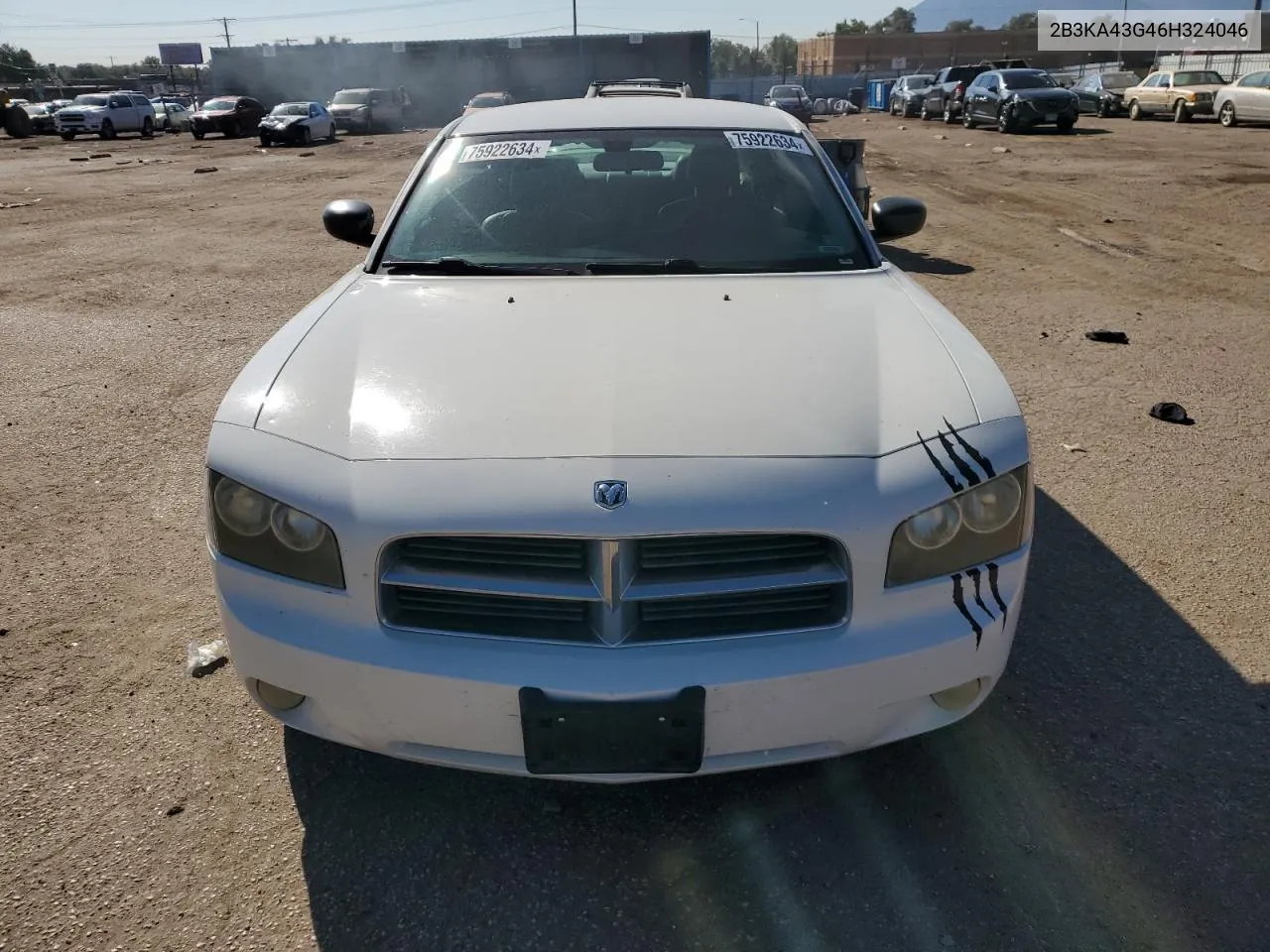 2B3KA43G46H324046 2006 Dodge Charger Se