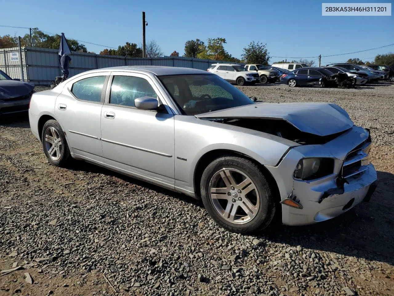 2006 Dodge Charger R/T VIN: 2B3KA53H46H311201 Lot: 76452014