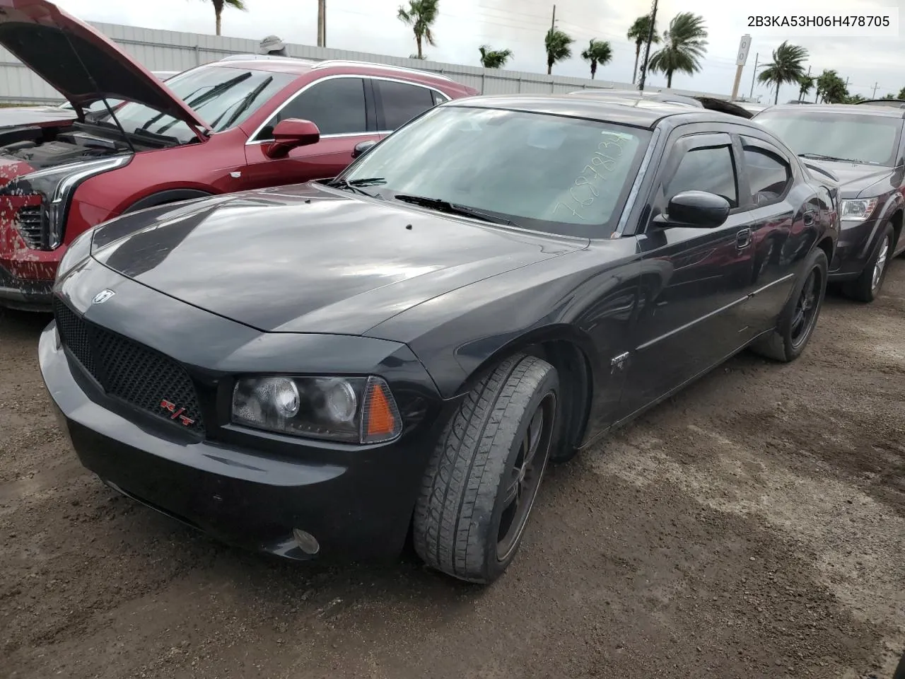 2006 Dodge Charger R/T VIN: 2B3KA53H06H478705 Lot: 76878134