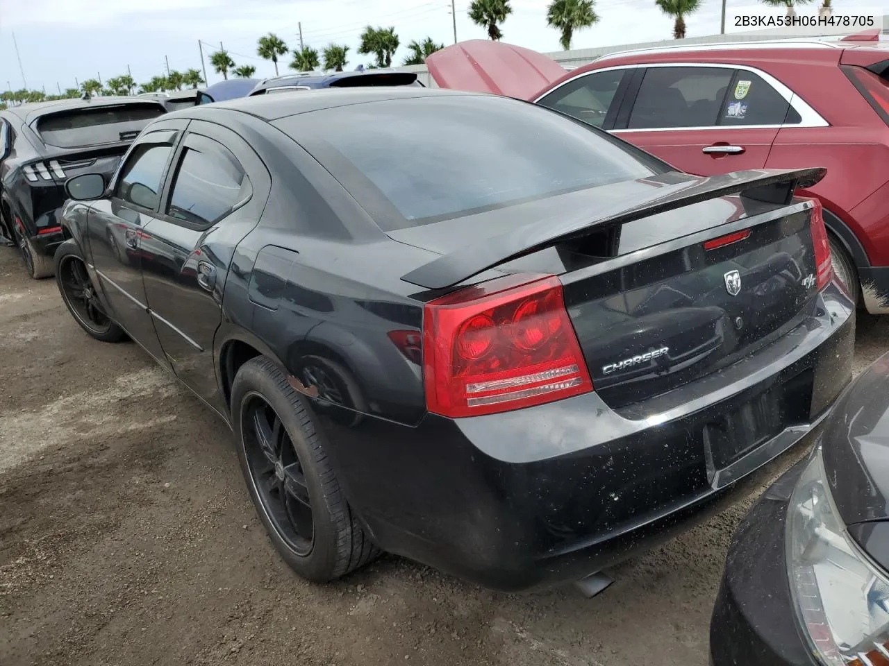 2006 Dodge Charger R/T VIN: 2B3KA53H06H478705 Lot: 76878134