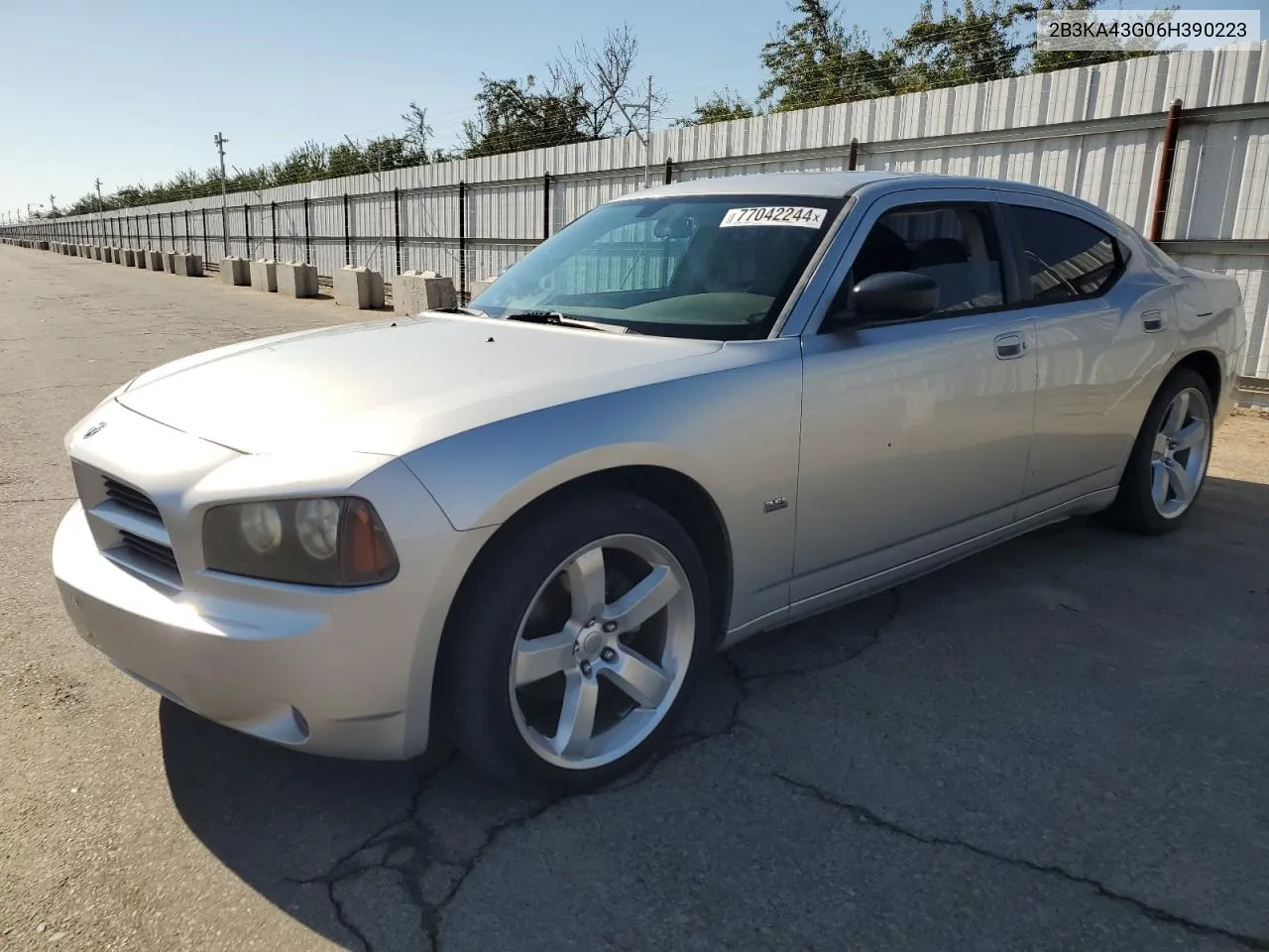 2006 Dodge Charger Se VIN: 2B3KA43G06H390223 Lot: 77042244