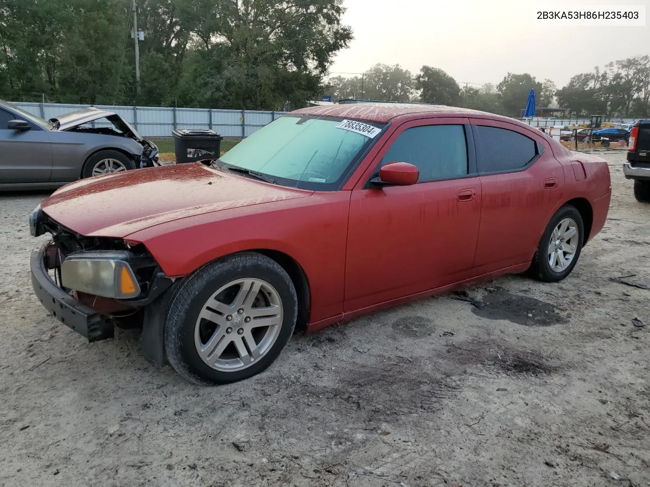 2006 Dodge Charger R/T VIN: 2B3KA53H86H235403 Lot: 78835304