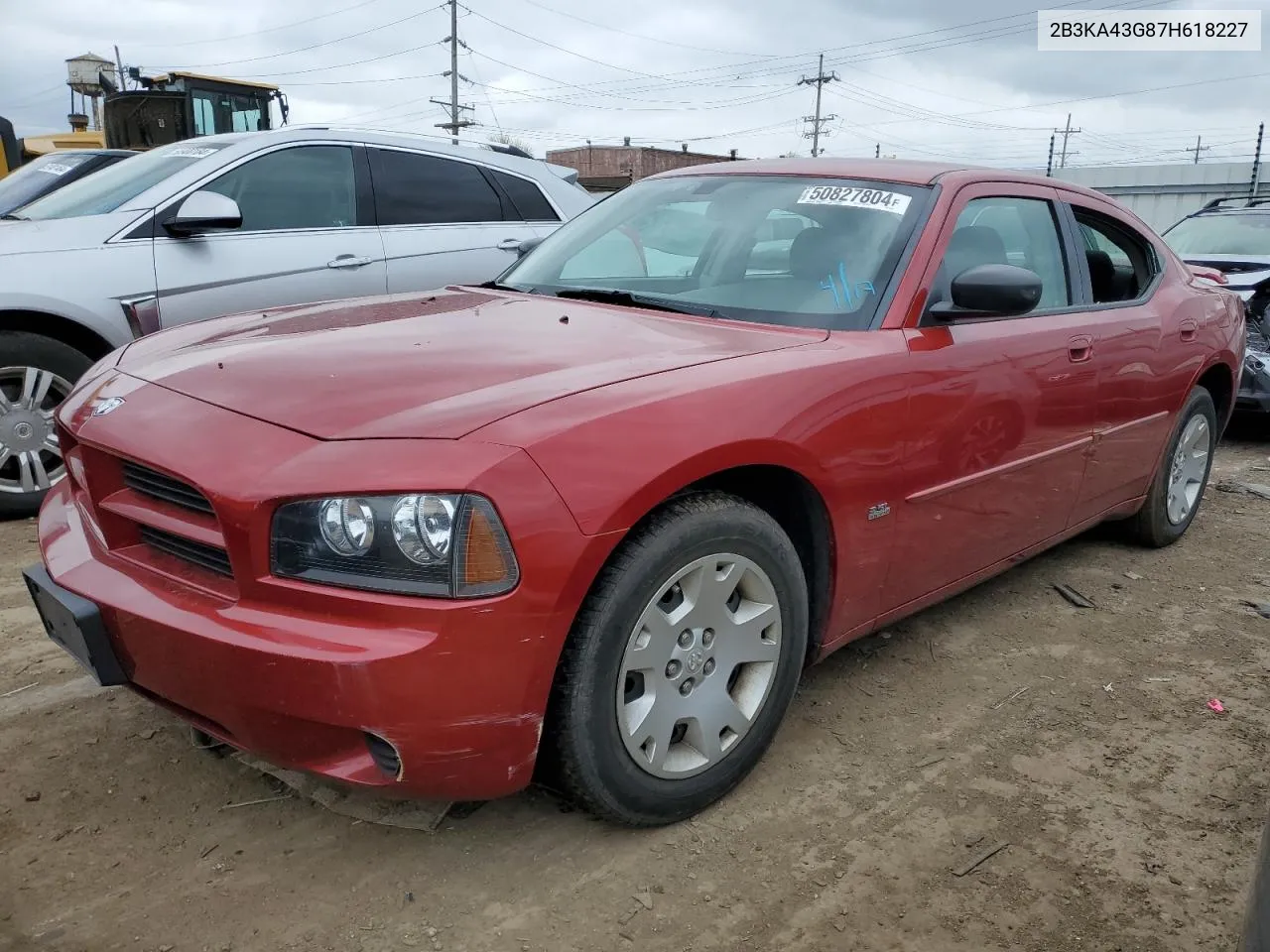 2007 Dodge Charger Se VIN: 2B3KA43G87H618227 Lot: 50827804