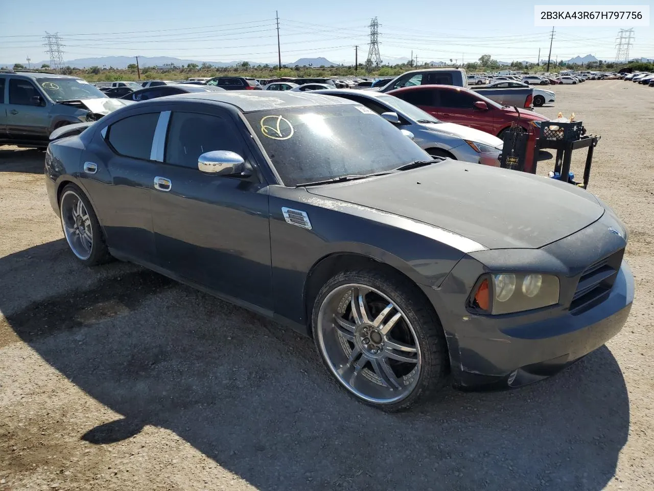 2007 Dodge Charger Se VIN: 2B3KA43R67H797756 Lot: 58540464