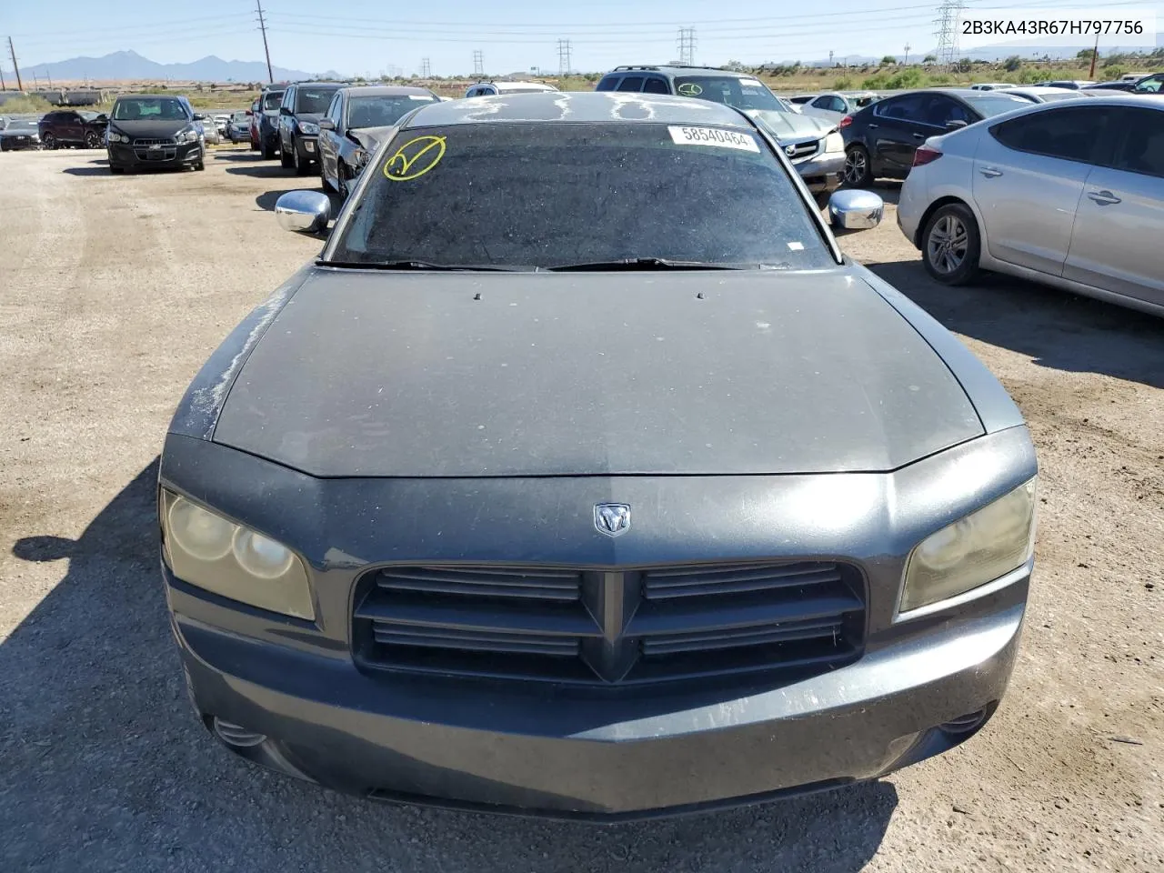 2007 Dodge Charger Se VIN: 2B3KA43R67H797756 Lot: 58540464