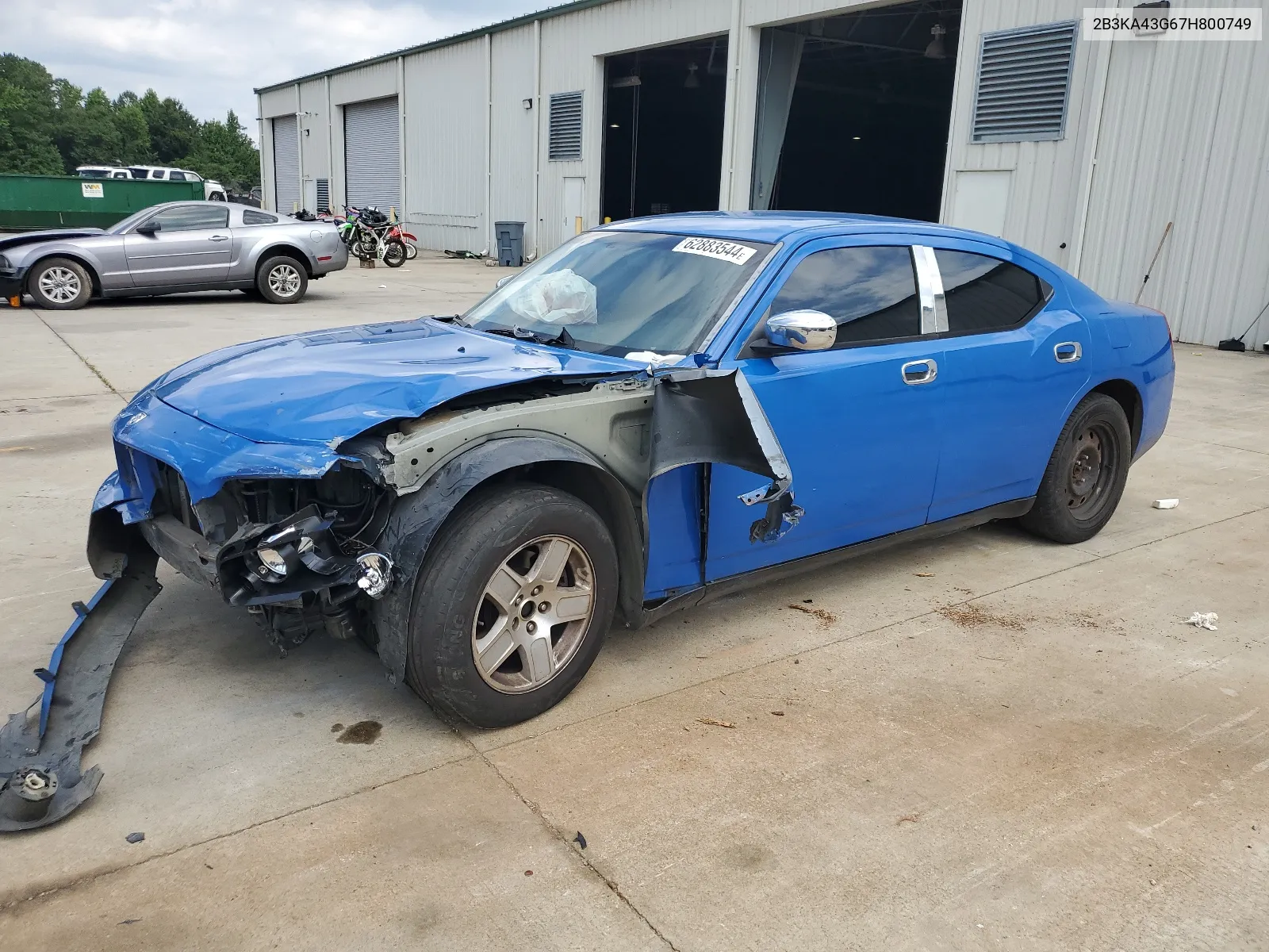 2007 Dodge Charger Se VIN: 2B3KA43G67H800749 Lot: 62883544