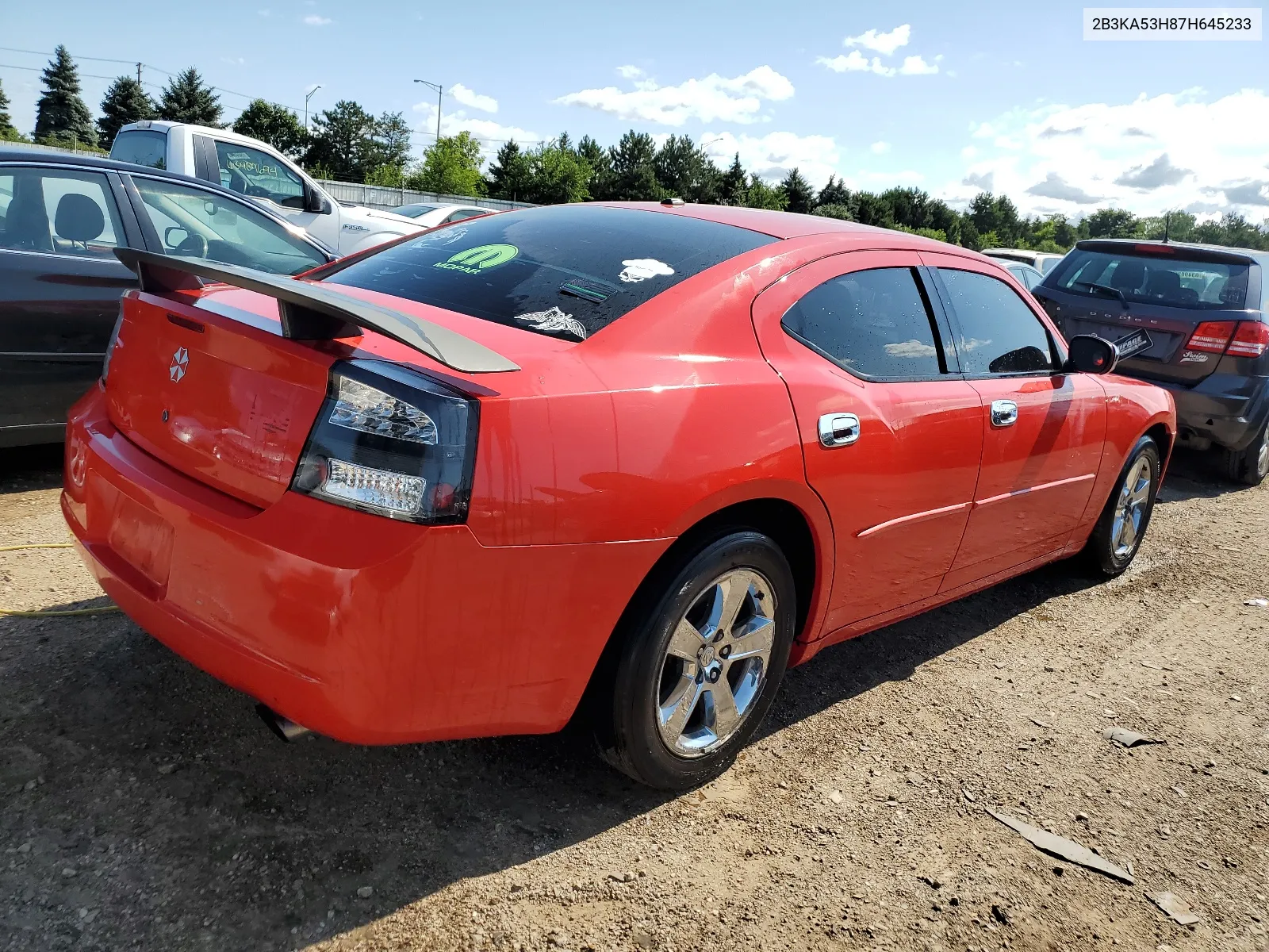 2007 Dodge Charger R/T VIN: 2B3KA53H87H645233 Lot: 63341904