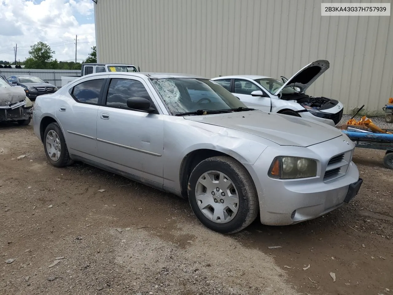 2007 Dodge Charger Se VIN: 2B3KA43G37H757939 Lot: 63352614