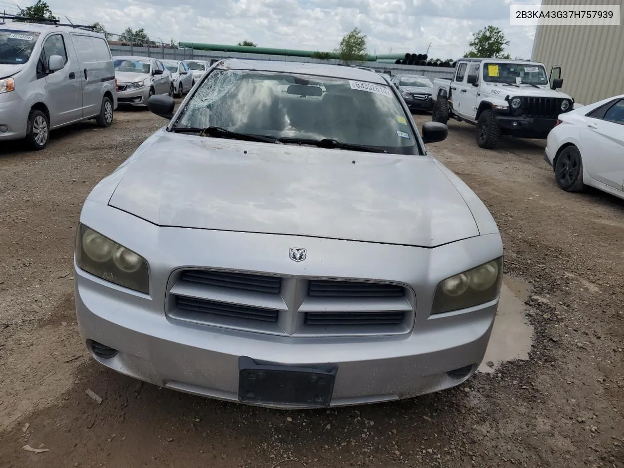 2007 Dodge Charger Se VIN: 2B3KA43G37H757939 Lot: 63352614