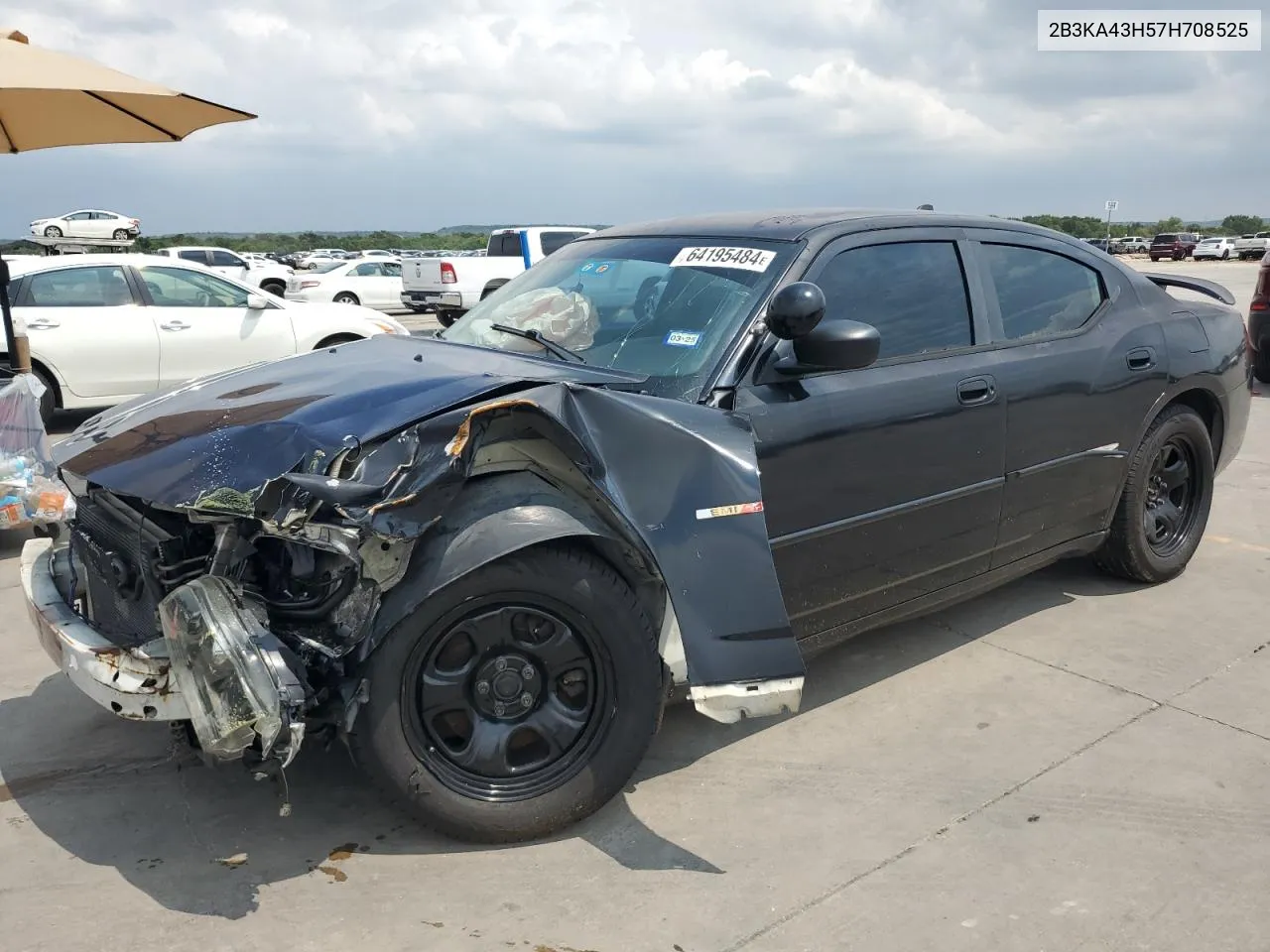 2007 Dodge Charger Se VIN: 2B3KA43H57H708525 Lot: 64195484