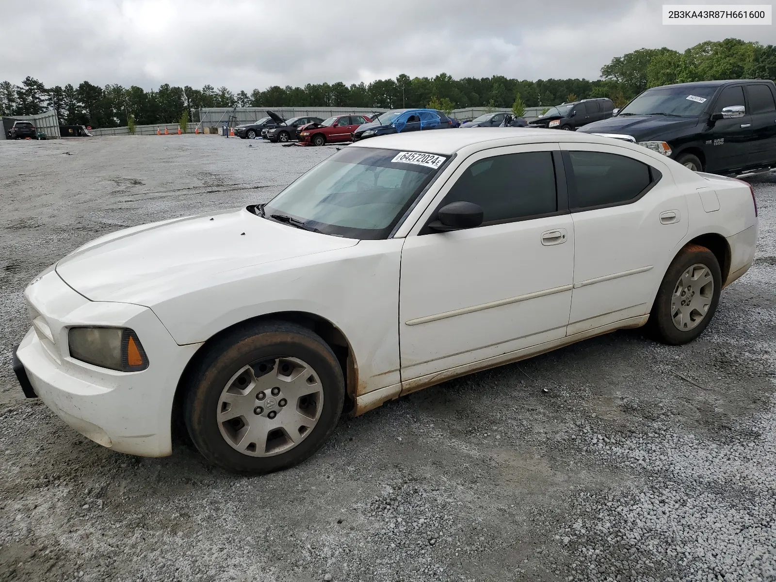 2007 Dodge Charger Se VIN: 2B3KA43R87H661600 Lot: 64572024