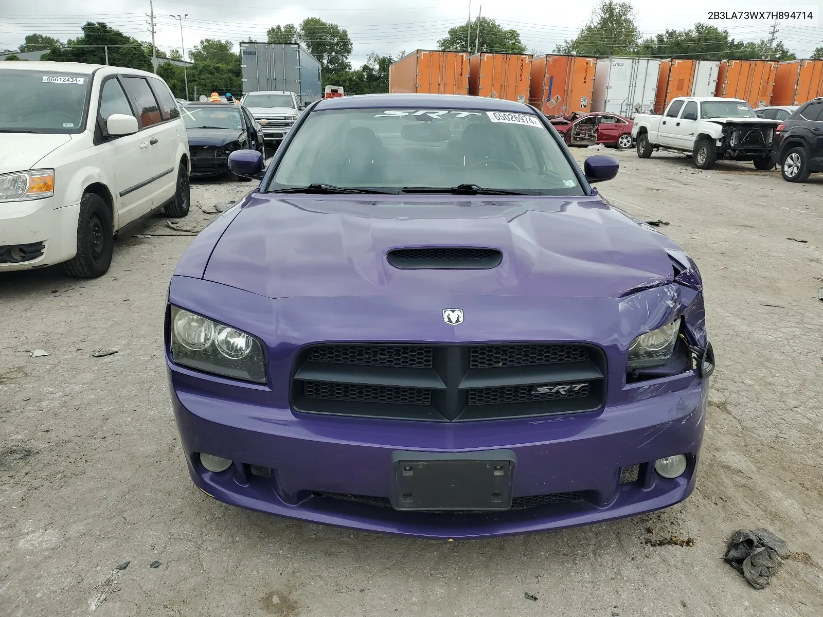 2007 Dodge Charger Srt-8 VIN: 2B3LA73WX7H894714 Lot: 65026974