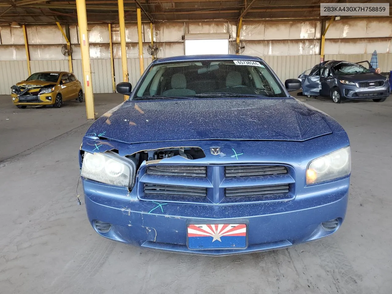 2007 Dodge Charger Se VIN: 2B3KA43GX7H758859 Lot: 65738544