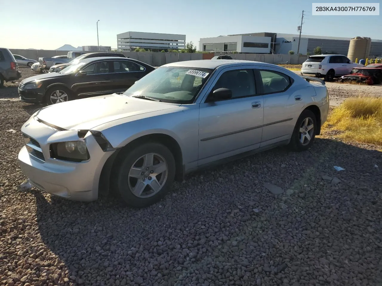 2007 Dodge Charger Se VIN: 2B3KA43G07H776769 Lot: 68996174