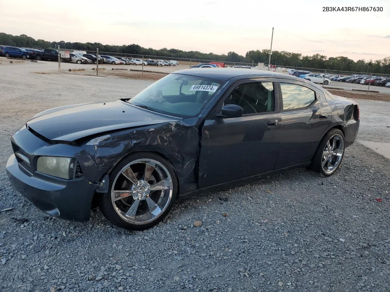 2007 Dodge Charger Se VIN: 2B3KA43R67H867630 Lot: 69814374