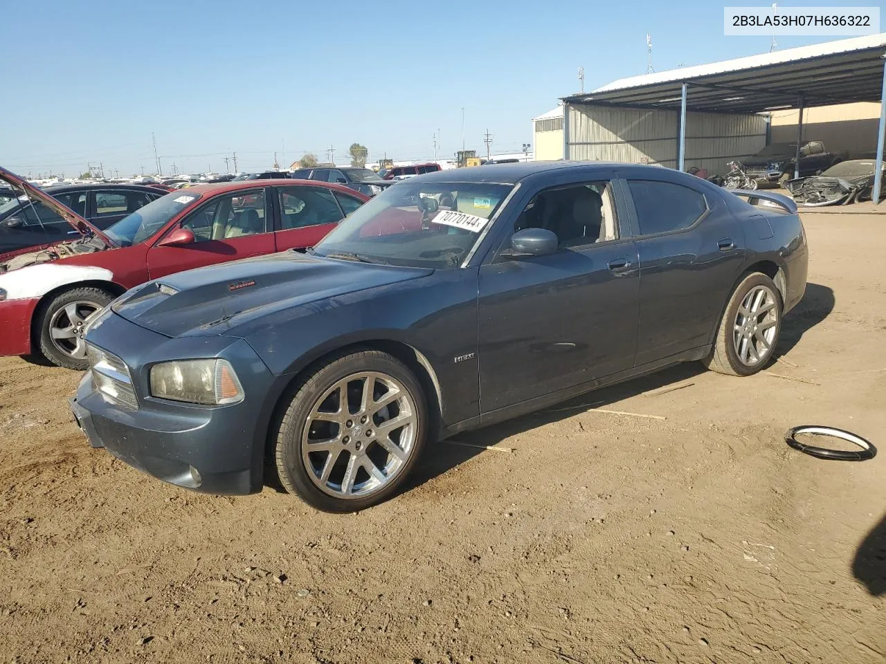 2007 Dodge Charger R/T VIN: 2B3LA53H07H636322 Lot: 70770144