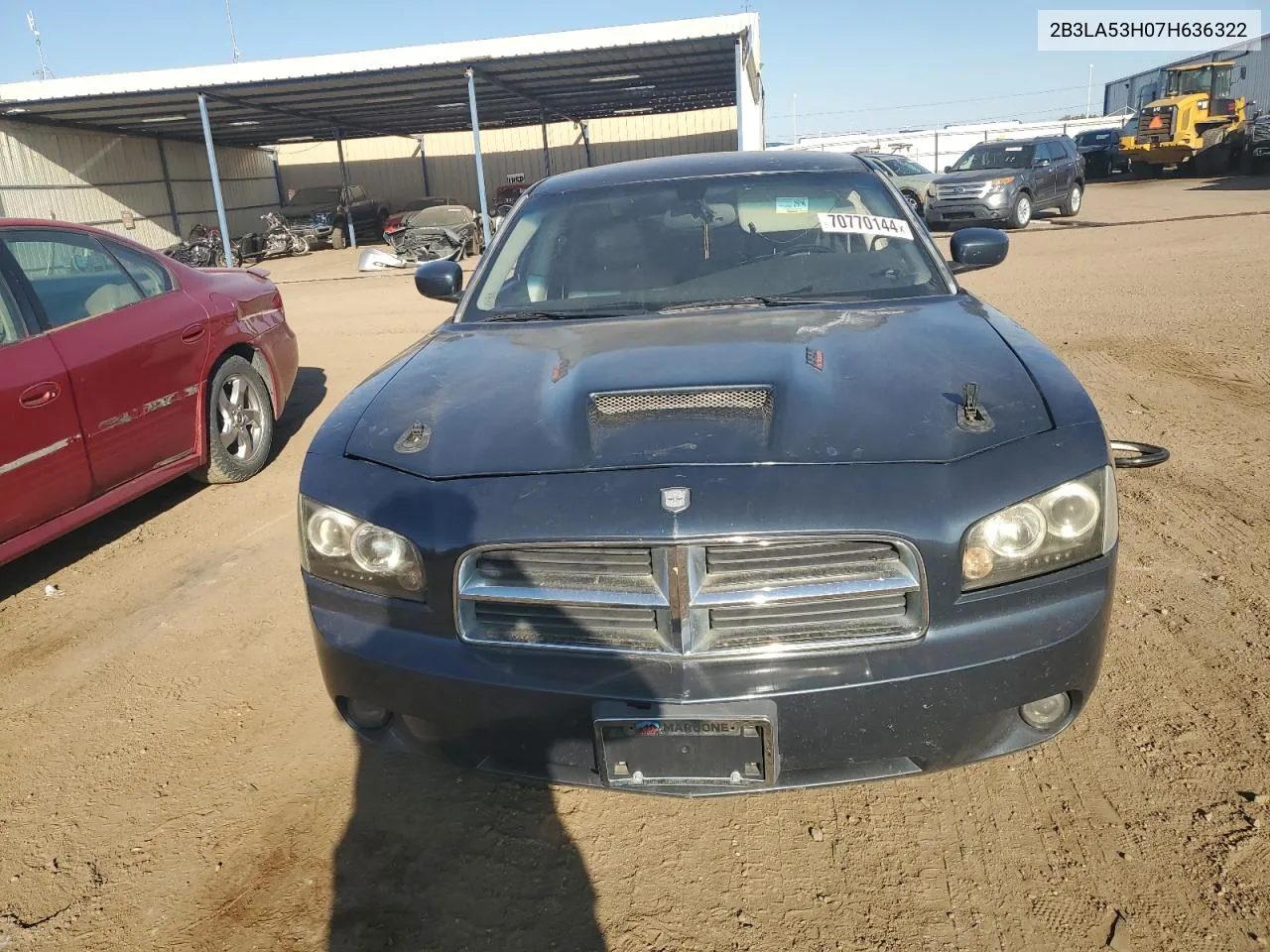 2007 Dodge Charger R/T VIN: 2B3LA53H07H636322 Lot: 70770144