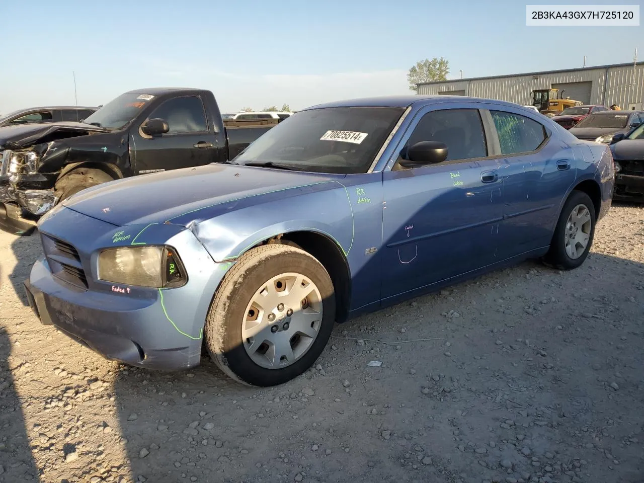 2007 Dodge Charger Se VIN: 2B3KA43GX7H725120 Lot: 70825514