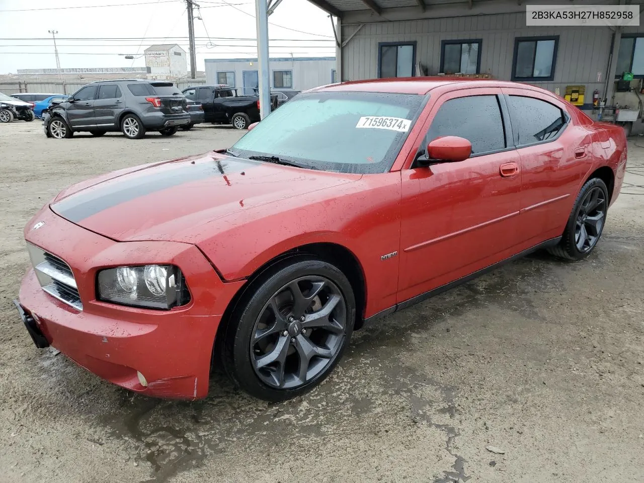 2007 Dodge Charger R/T VIN: 2B3KA53H27H852958 Lot: 71596374