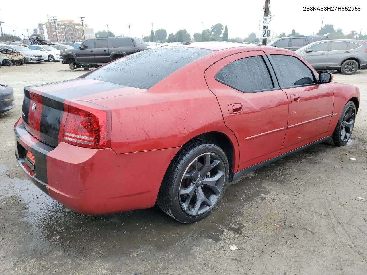 2007 Dodge Charger R/T VIN: 2B3KA53H27H852958 Lot: 71596374