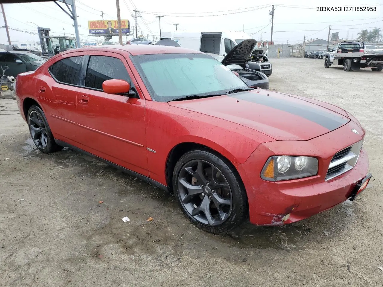 2007 Dodge Charger R/T VIN: 2B3KA53H27H852958 Lot: 71596374